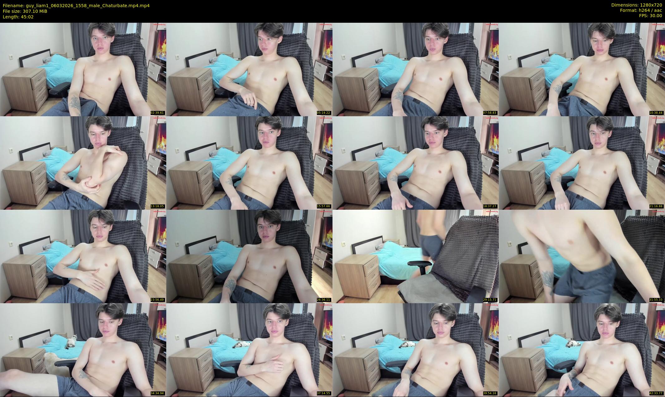 guy_liam1 — 46 minute Chaturbate male cam show recording, 720p, Mar 6, 2026