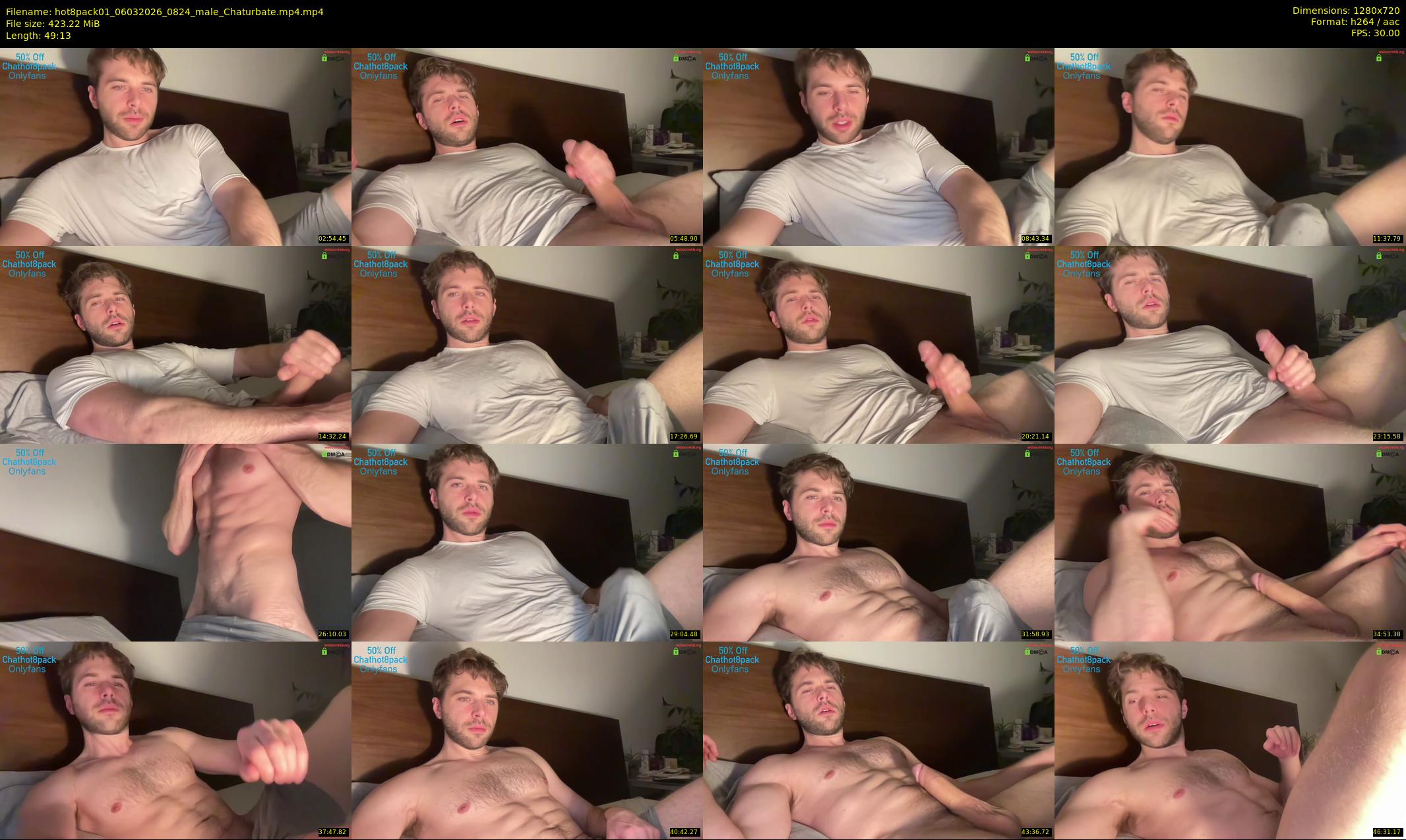 hot8pack01 — 50 minute Chaturbate male cam show recording, 720p, Mar 6, 2026
