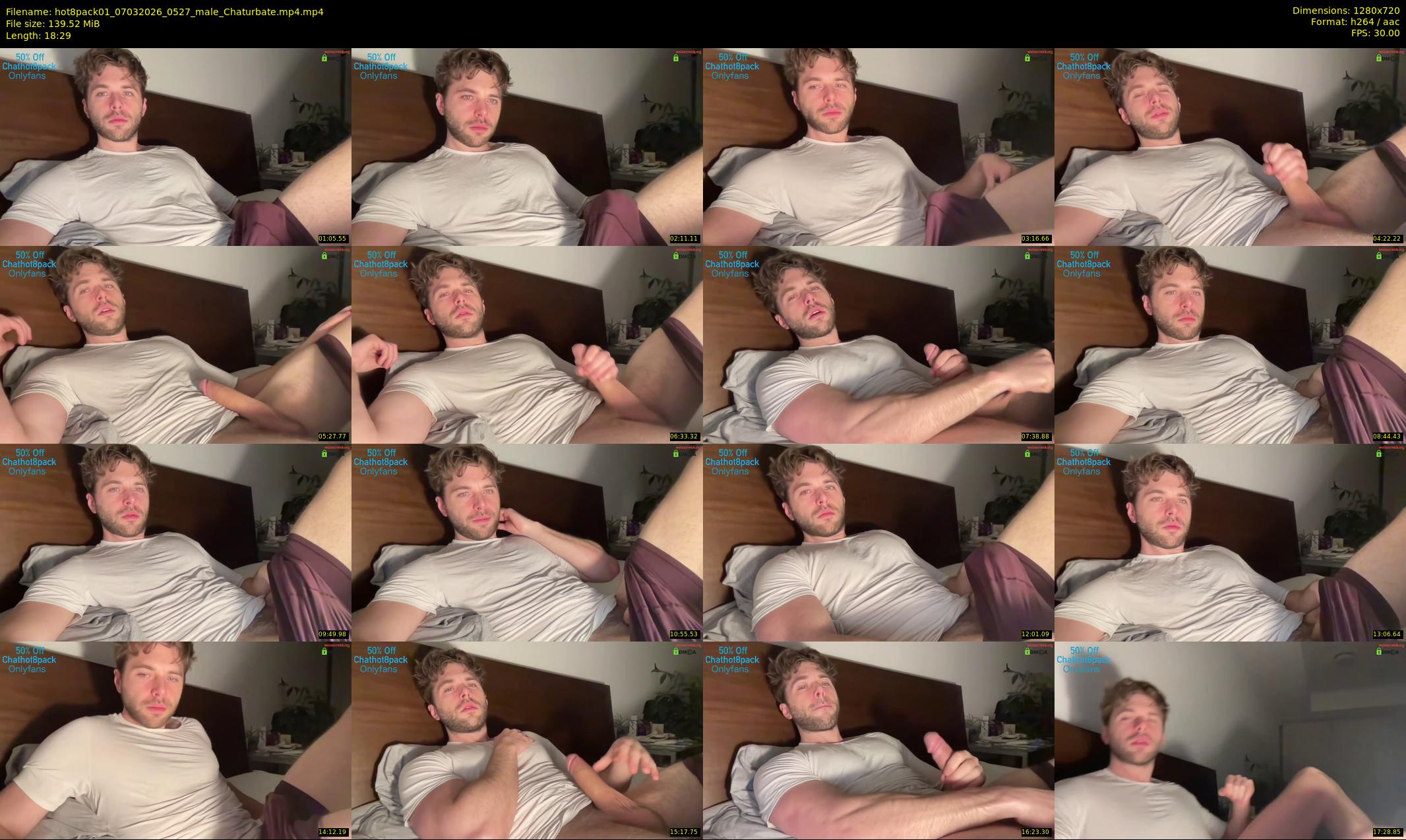 hot8pack01 — 19 minute Chaturbate male cam show recording, 720p, Mar 7, 2026