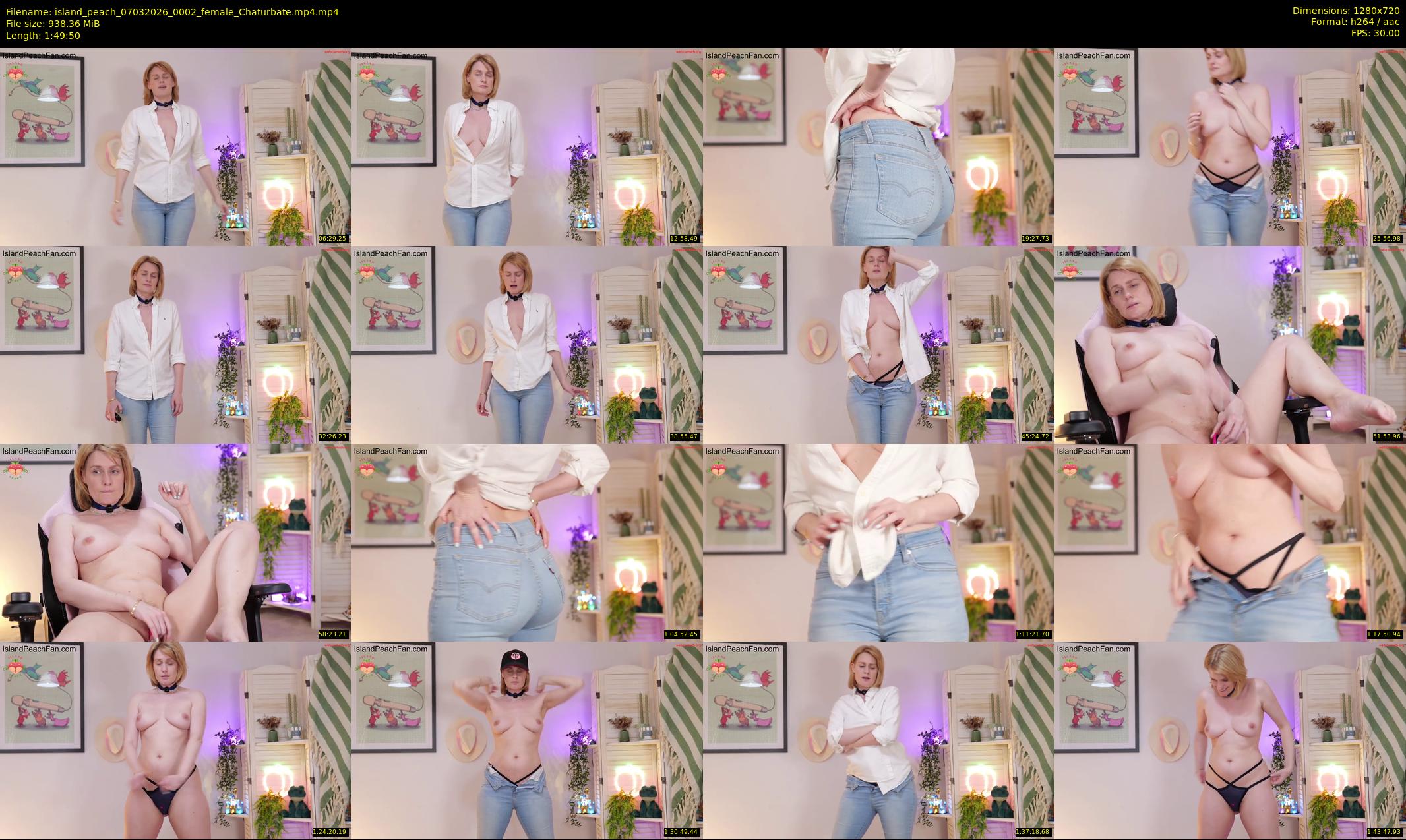 island_peach — 110 minute Chaturbate female cam show recording, 720p, Mar 7, 2026