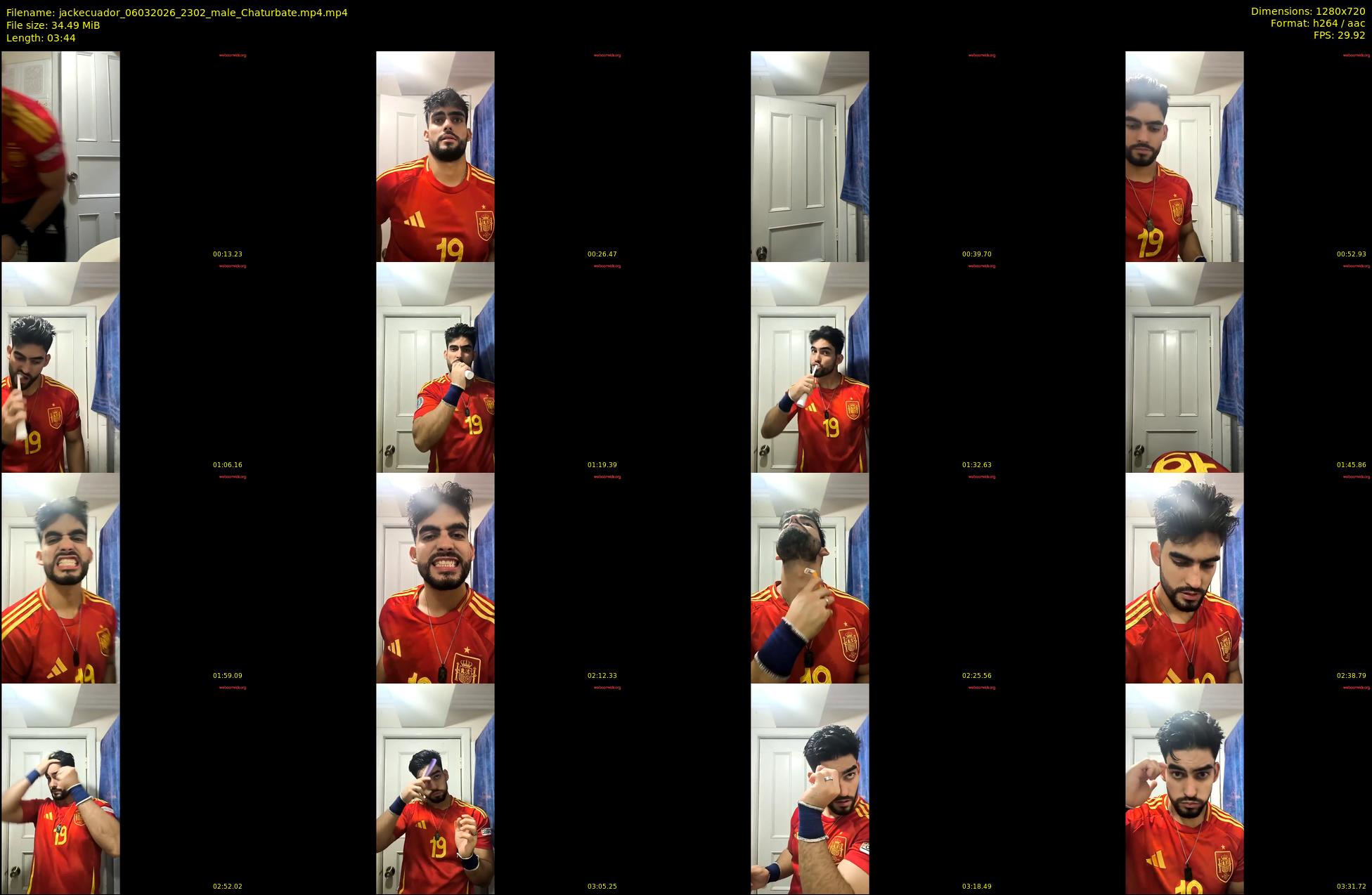 jackecuador — 4 minute Chaturbate male cam show recording, 720p, Mar 6, 2026