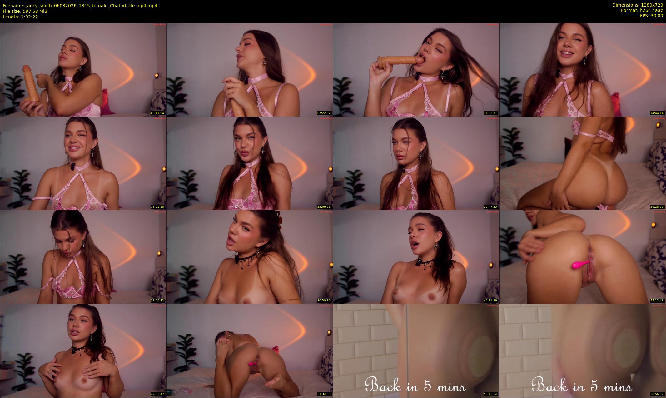 jacky_smith — 63 minute Chaturbate female cam show recording, 720p, Mar 6, 2026