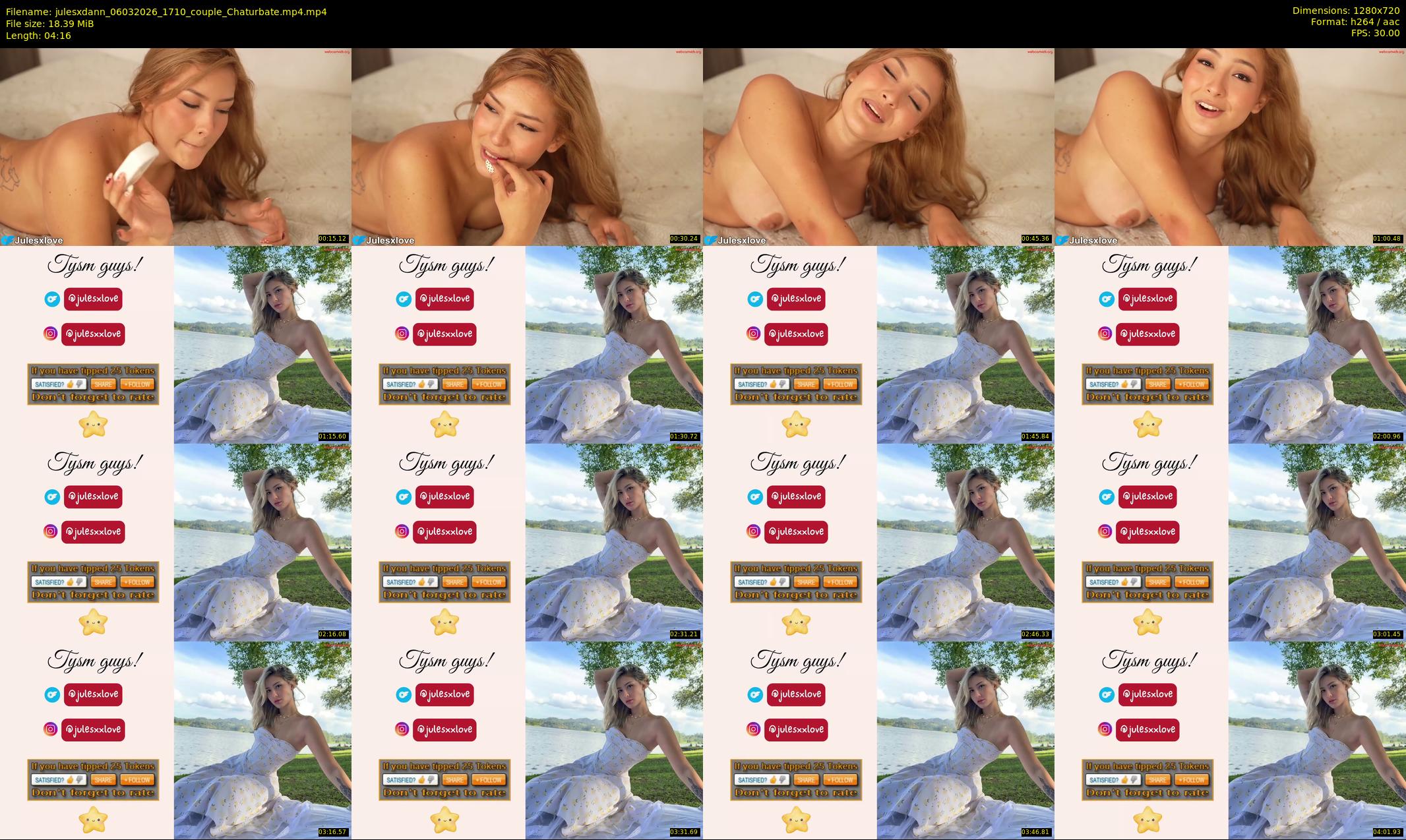 julesxdann — 5 minute Chaturbate couple cam show recording, 720p, Mar 6, 2026