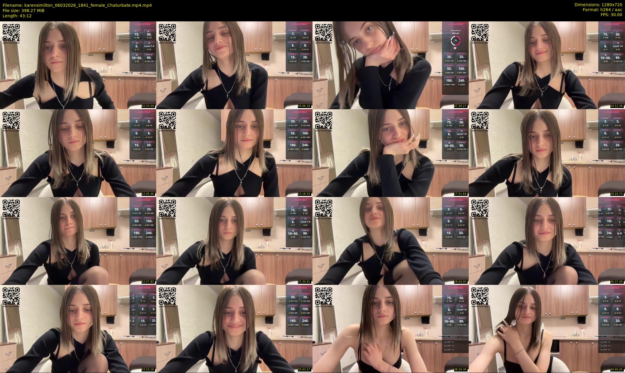 karensimilton — 44 minute Chaturbate female cam show recording, 720p, Mar 6, 2026