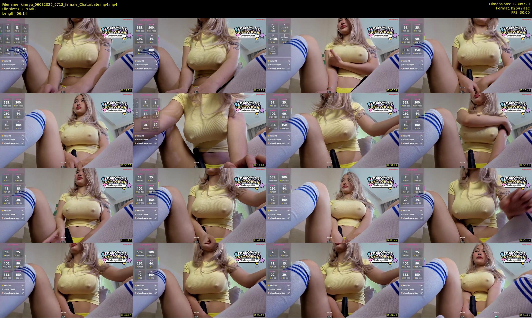 kimryu — 7 minute Chaturbate female cam show recording, 720p, Mar 6, 2026