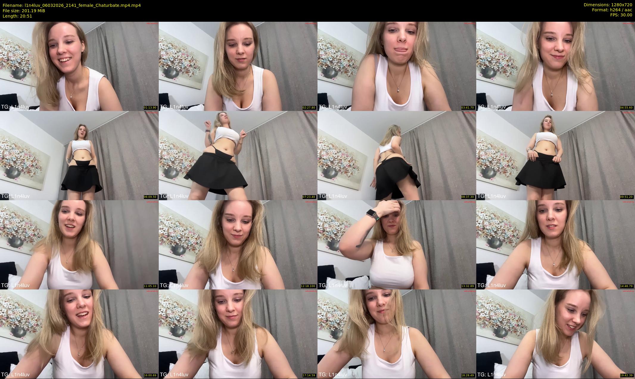 l1n4luv — 21 minute Chaturbate female cam show recording, 720p, Mar 6, 2026