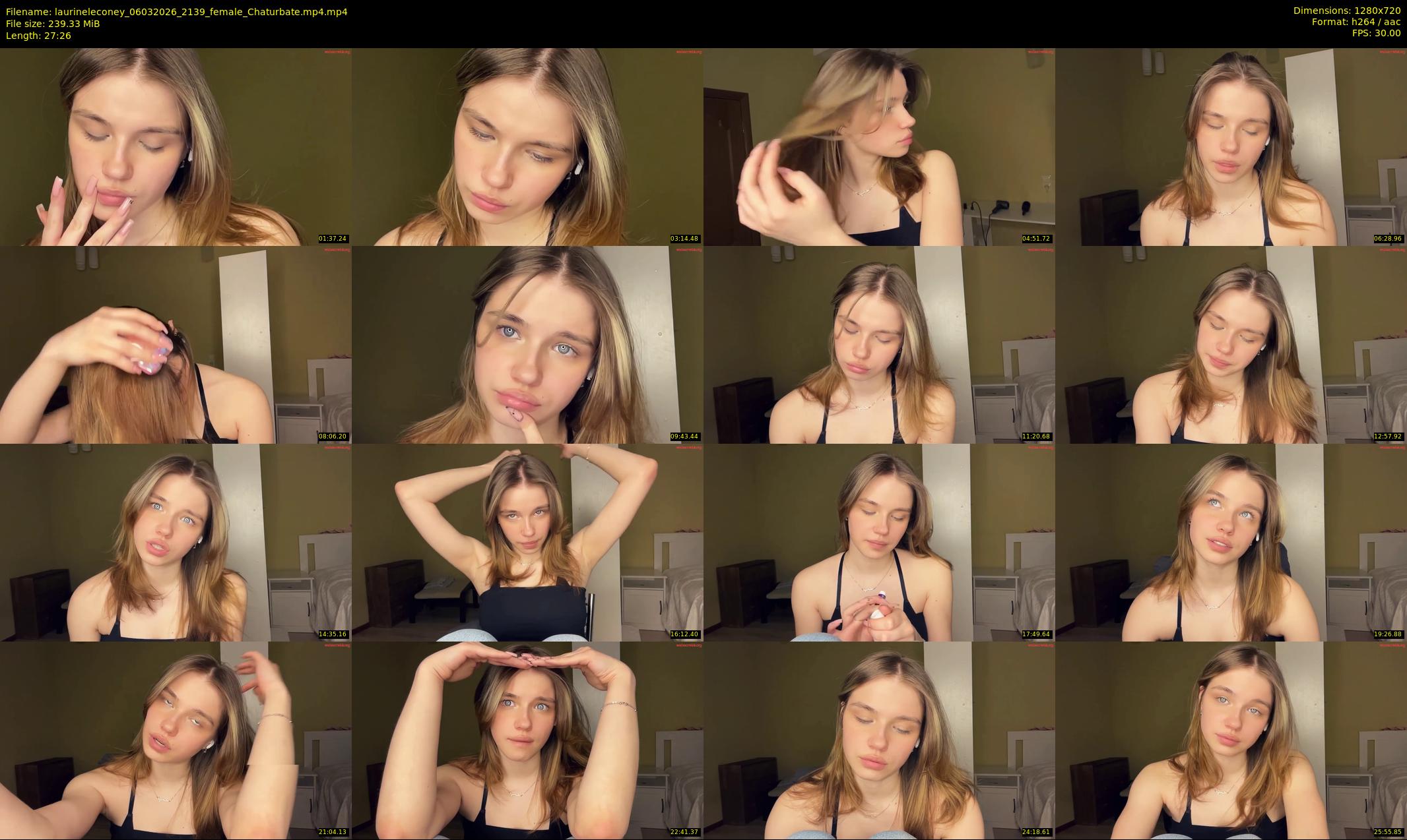 laurineleconey — 28 minute Chaturbate female cam show recording, 720p, Mar 6, 2026