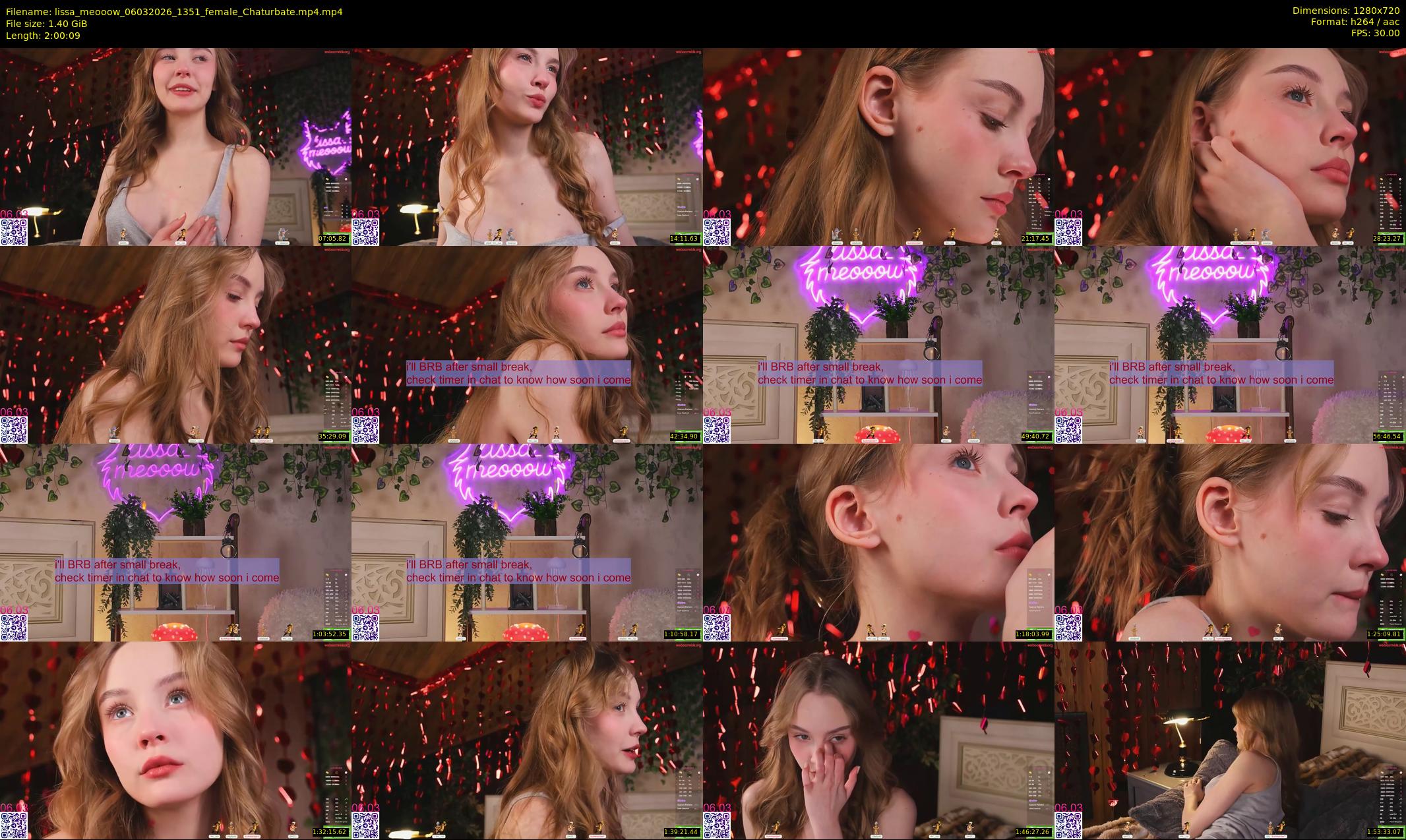 lissa_meooow — 121 minute Chaturbate female cam show recording, 720p, Mar 6, 2026