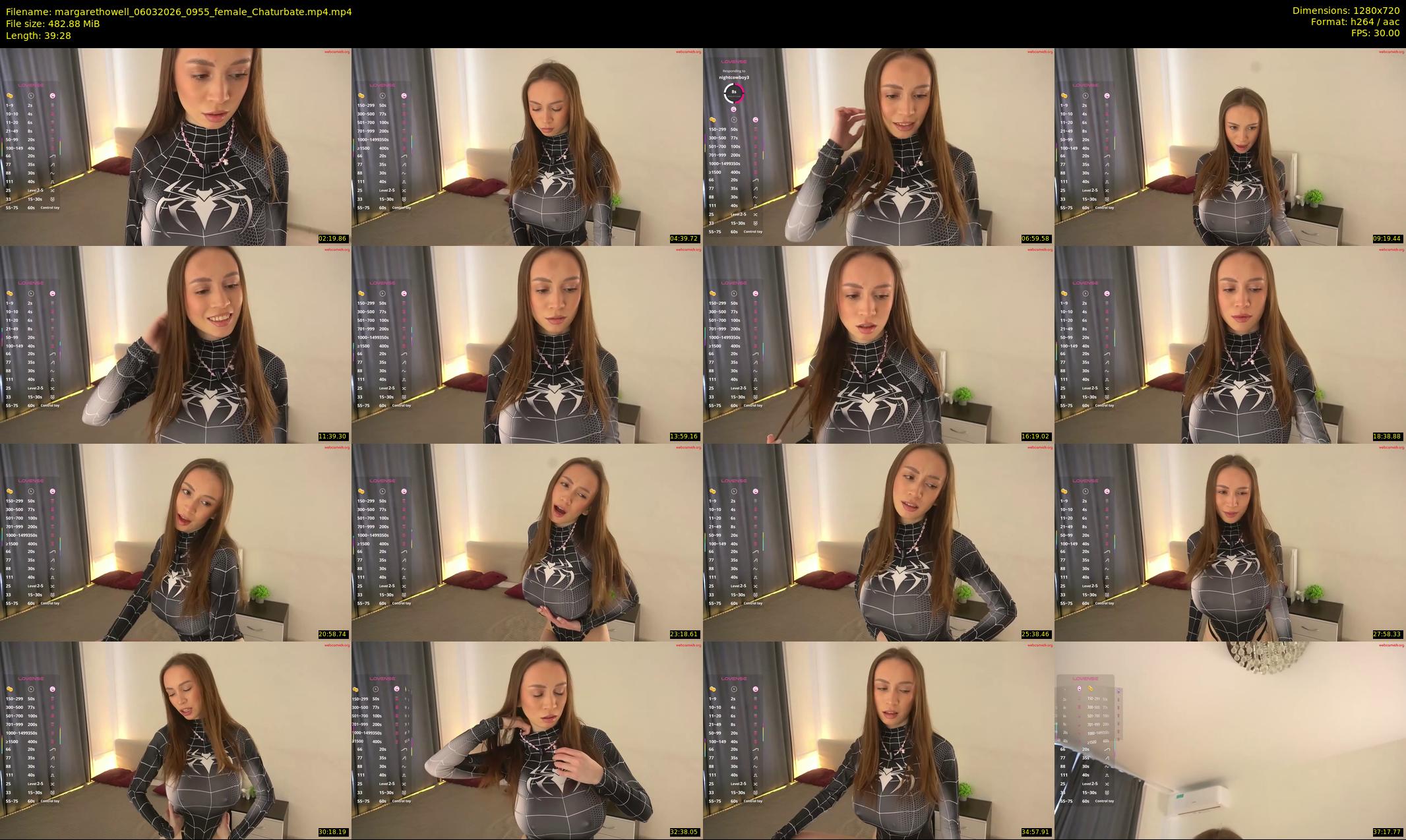 margarethowell — 40 minute Chaturbate female cam show recording, 720p, Mar 6, 2026