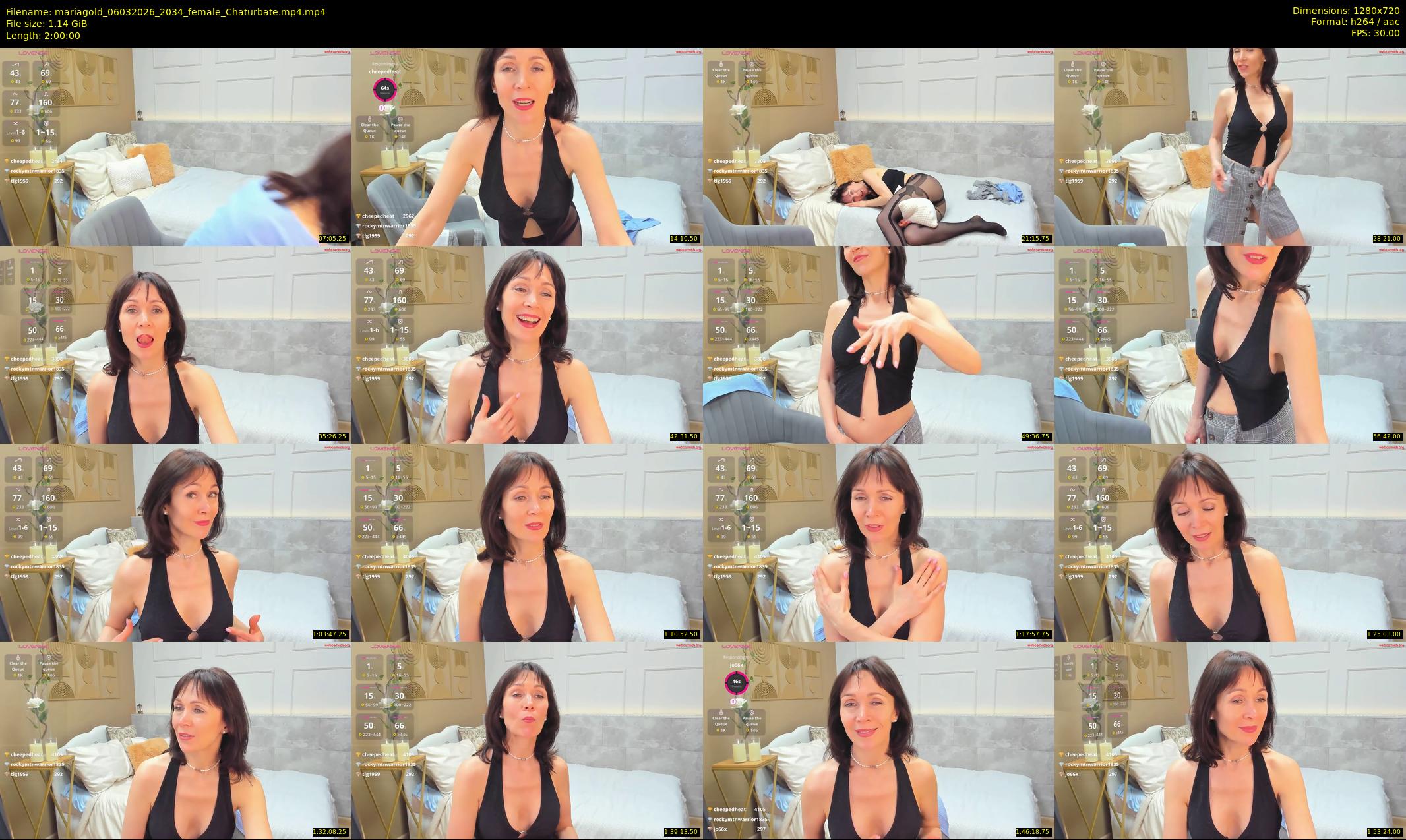 mariagold — 120 minute Chaturbate female cam show recording, 720p, Mar 6, 2026