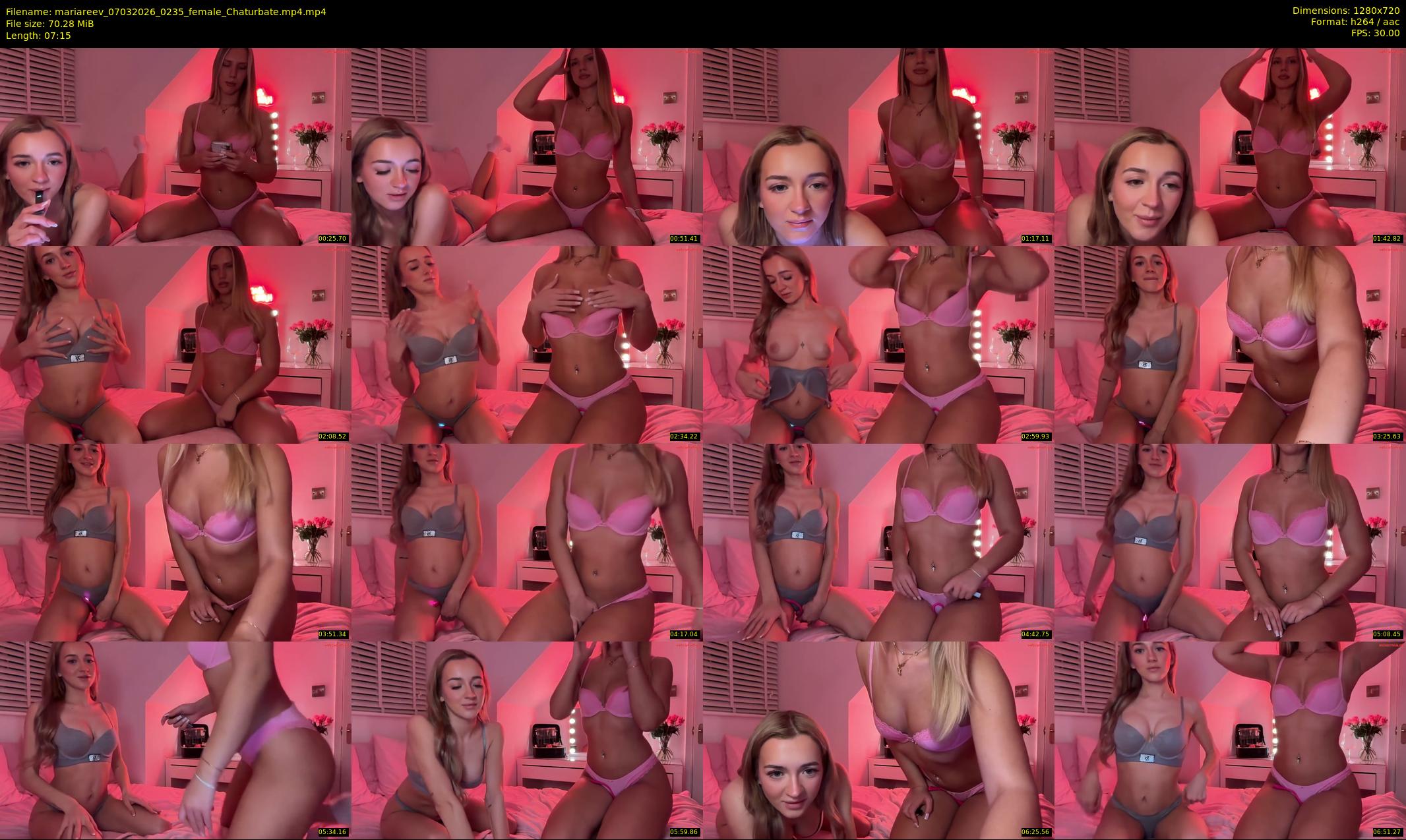 mariareev — 8 minute Chaturbate female cam show recording, 720p, Mar 7, 2026