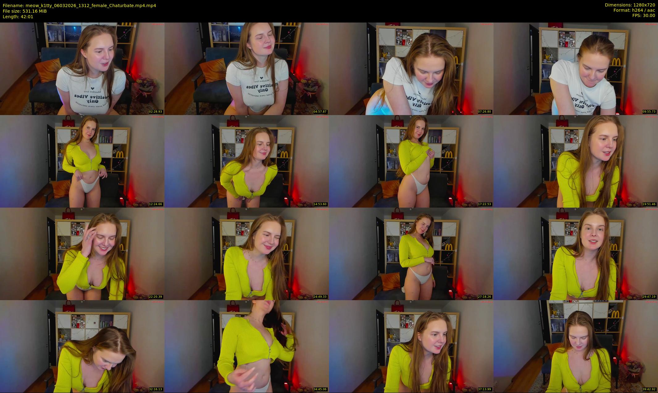 meow_k1tty — 43 minute Chaturbate female cam show recording, 720p, Mar 6, 2026