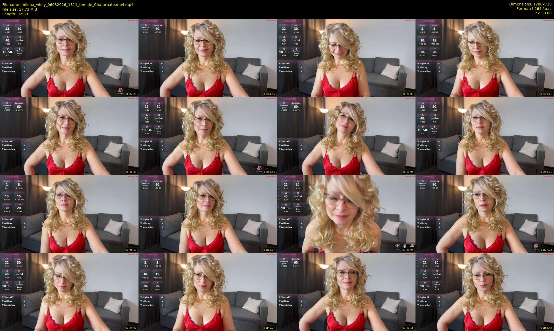 milena_whity — 3 minute Chaturbate female cam show recording, 720p, Mar 6, 2026