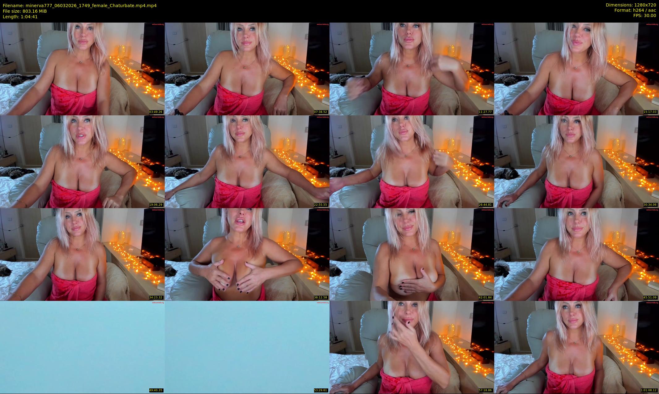 minerva777 — 65 minute Chaturbate female cam show recording, 720p, Mar 6, 2026