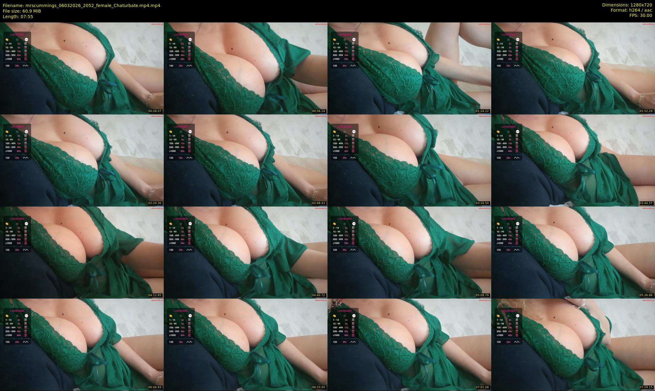 mrscummings — 8 minute Chaturbate female cam show recording, 720p, Mar 6, 2026