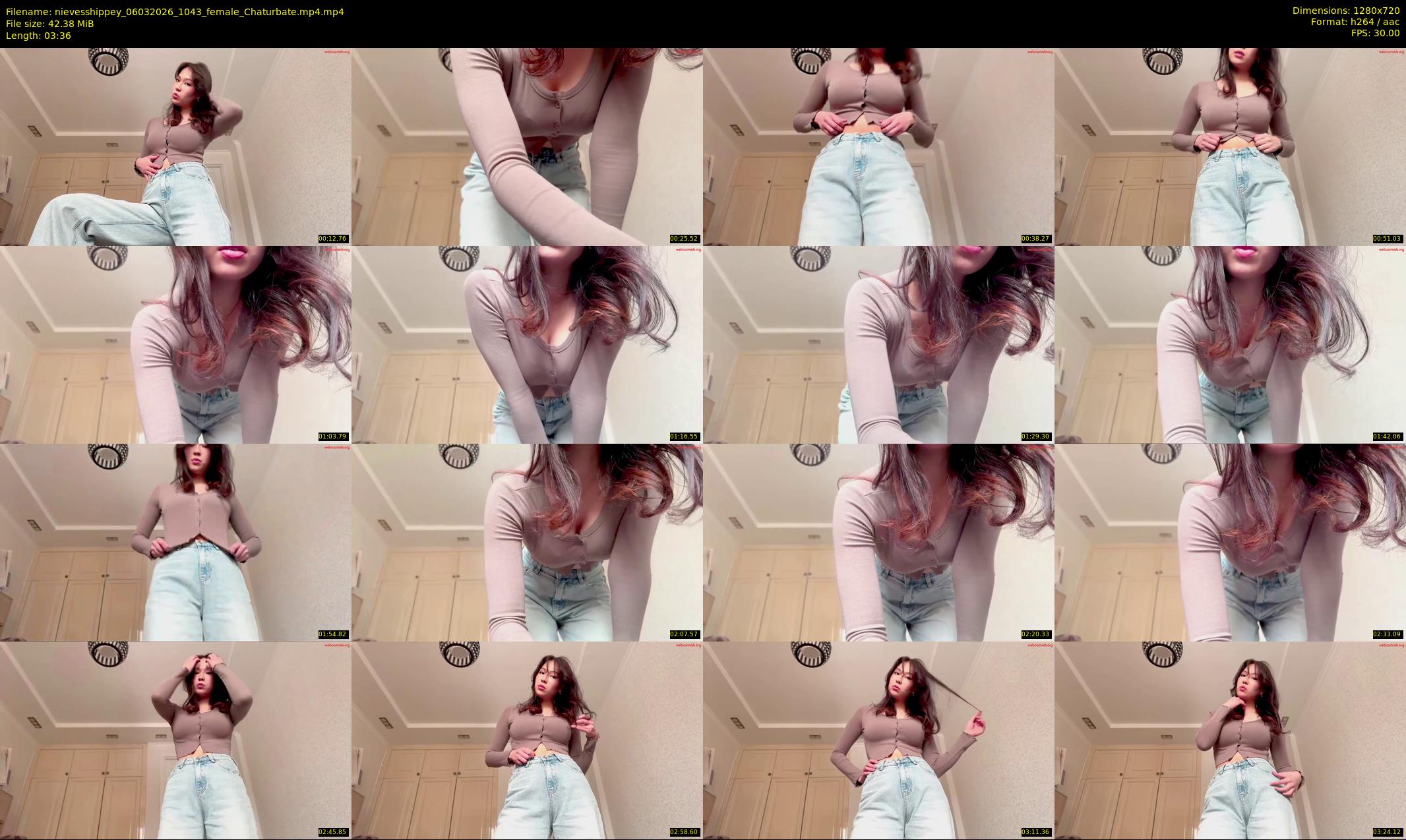 nievesshippey — 4 minute Chaturbate female cam show recording, 720p, Mar 6, 2026