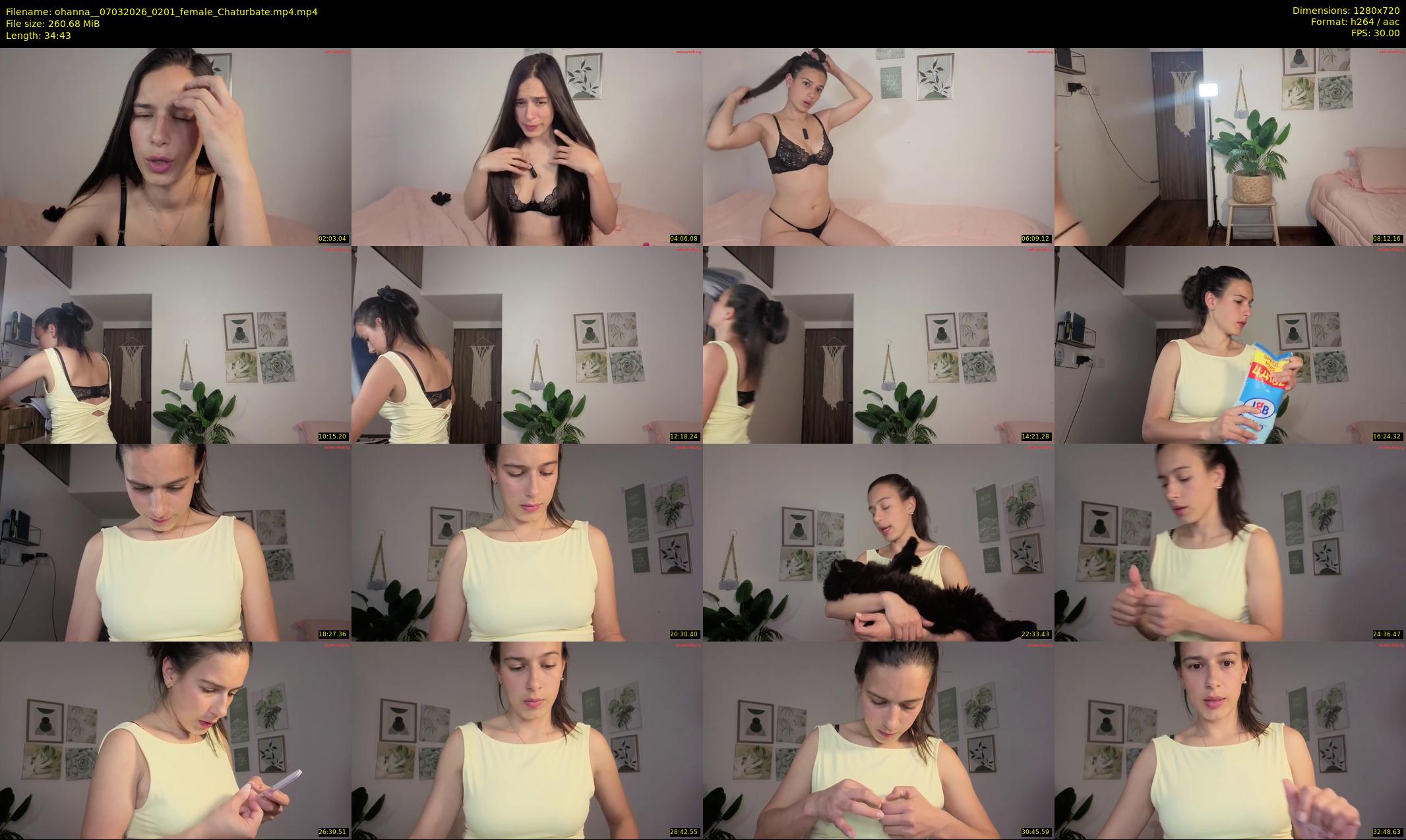 ohanna_ — 35 minute Chaturbate female cam show recording, 720p, Mar 7, 2026