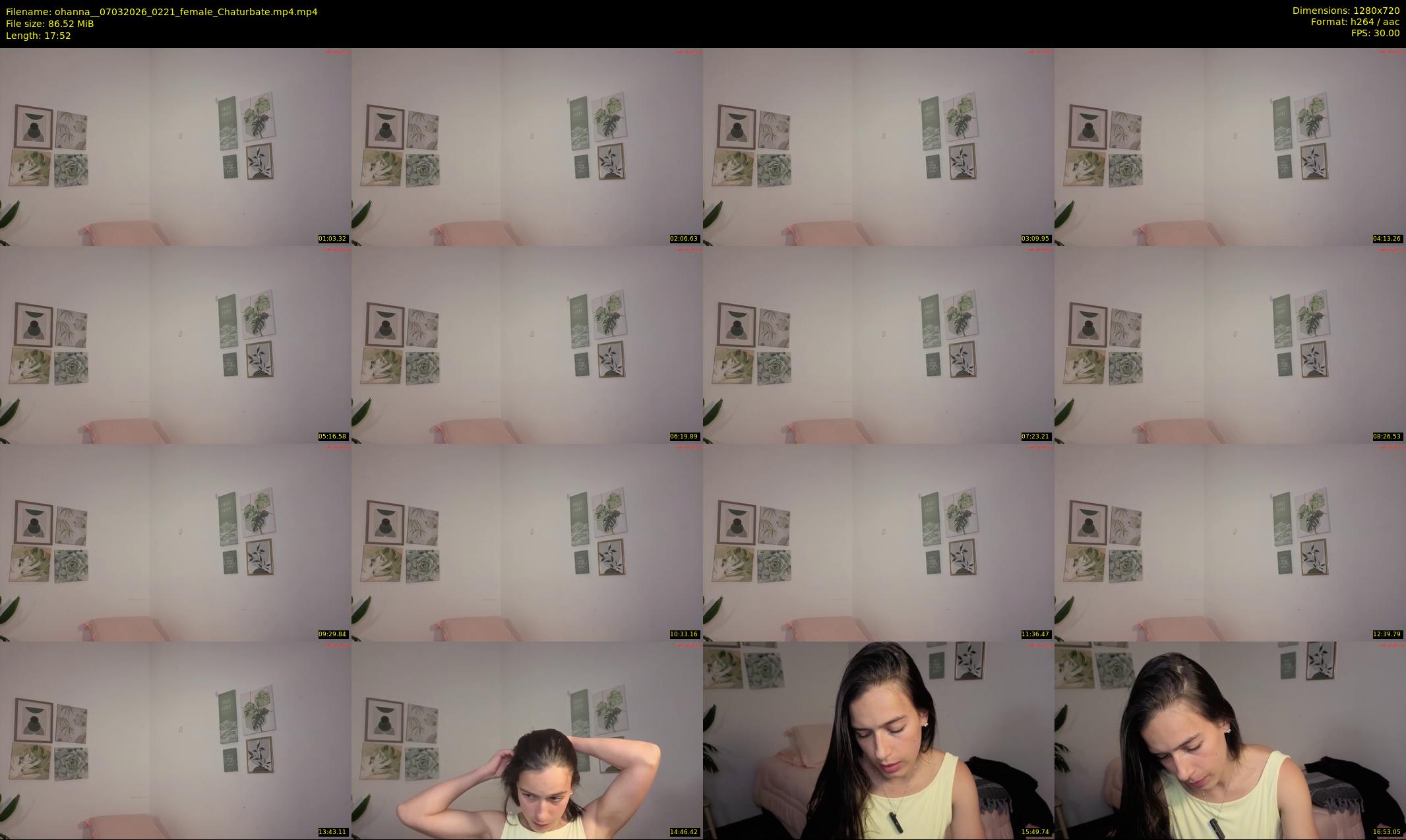 ohanna_ — 18 minute Chaturbate female cam show recording, 720p, Mar 7, 2026