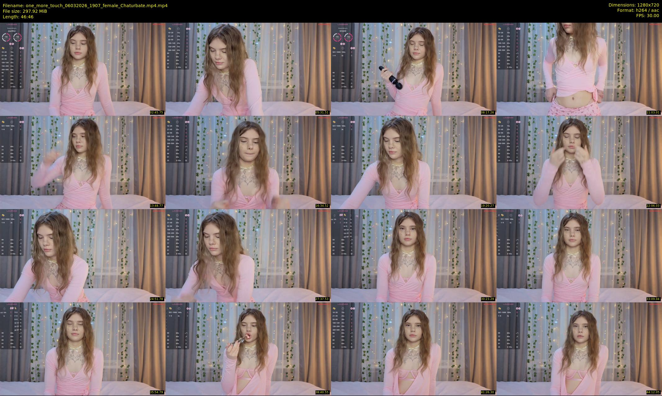 one_more_touch — 47 minute Chaturbate female cam show recording, 720p, Mar 6, 2026