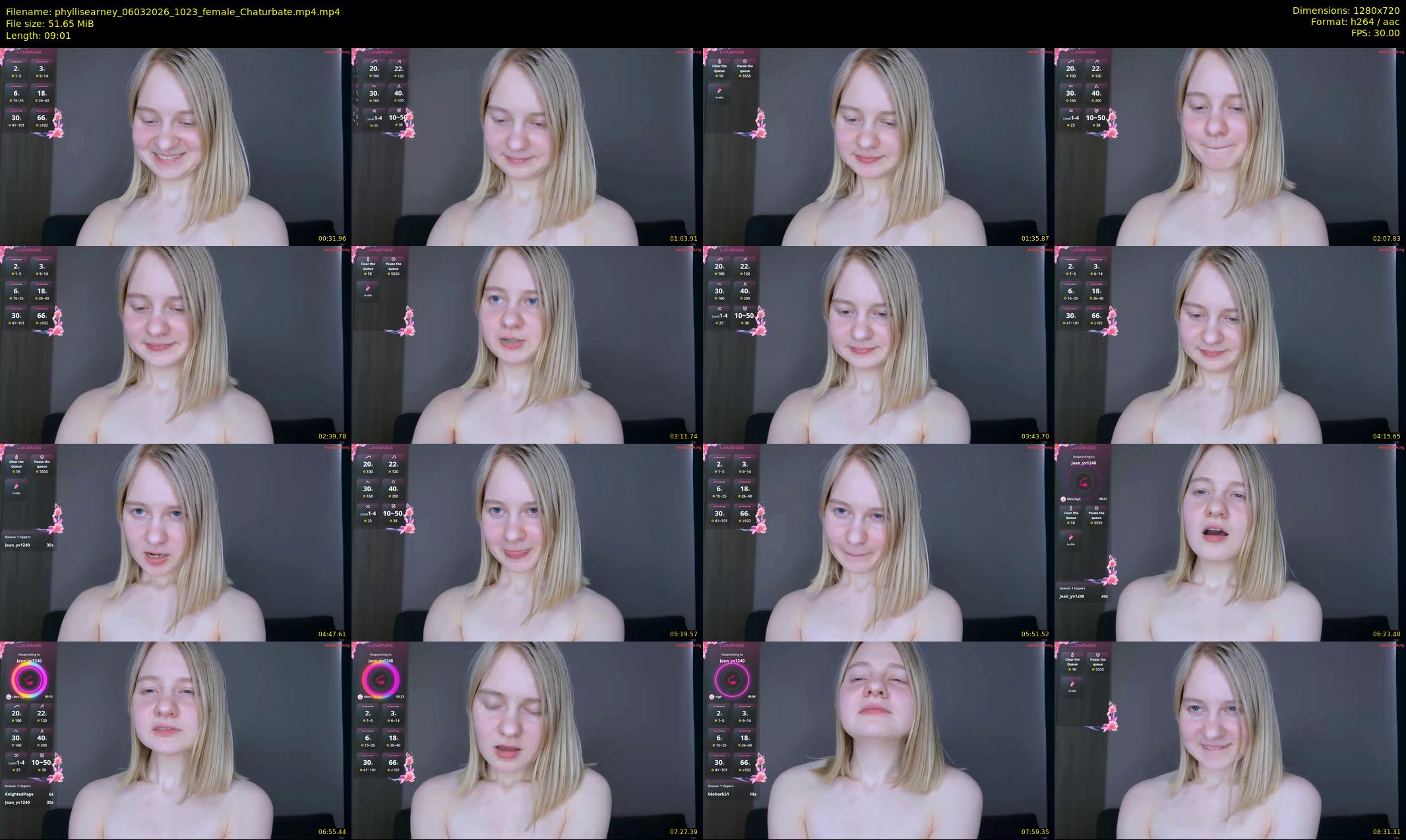 phyllisearney — 10 minute Chaturbate female cam show recording, 720p, Mar 6, 2026
