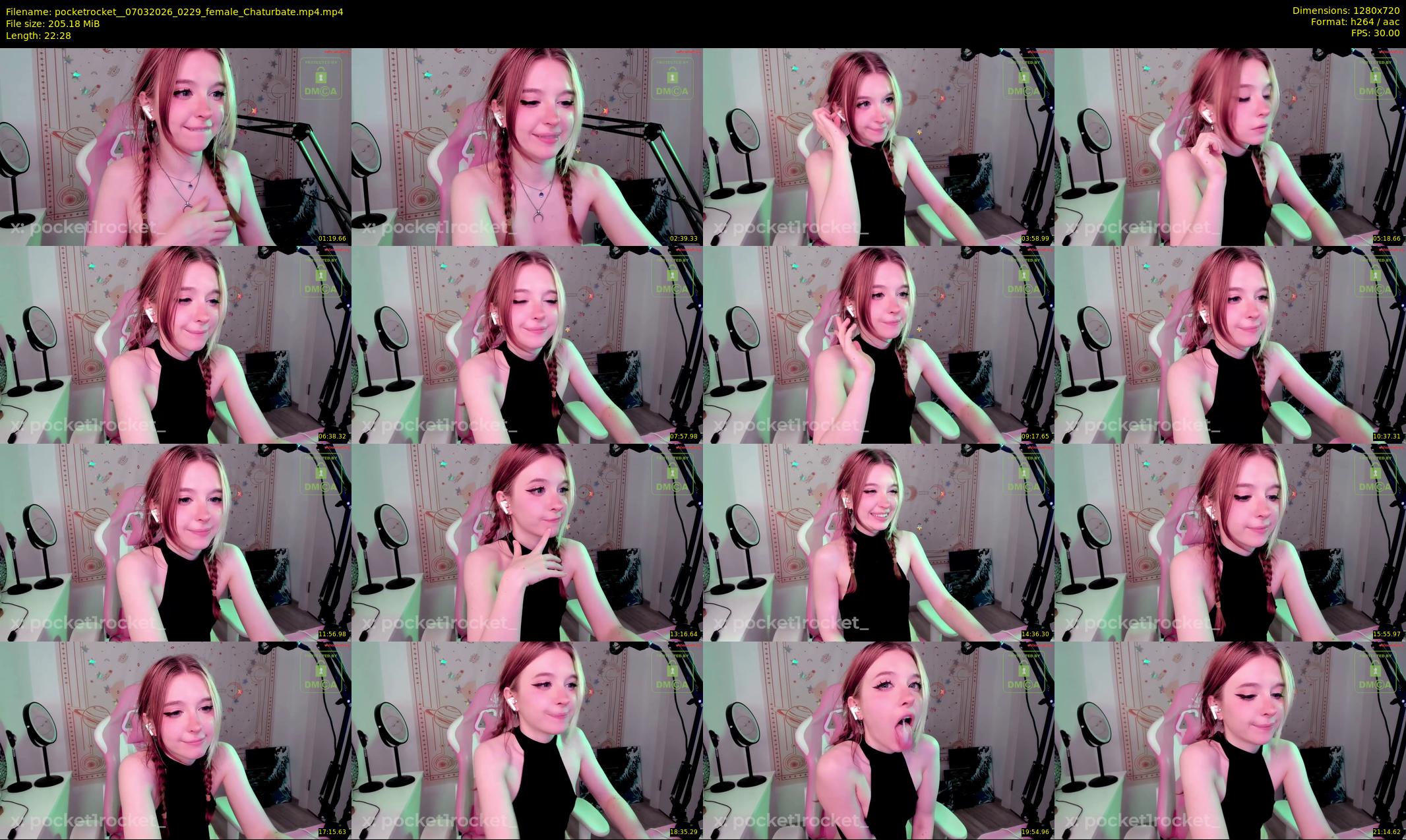 pocketrocket_ — 23 minute Chaturbate female cam show recording, 720p, Mar 7, 2026