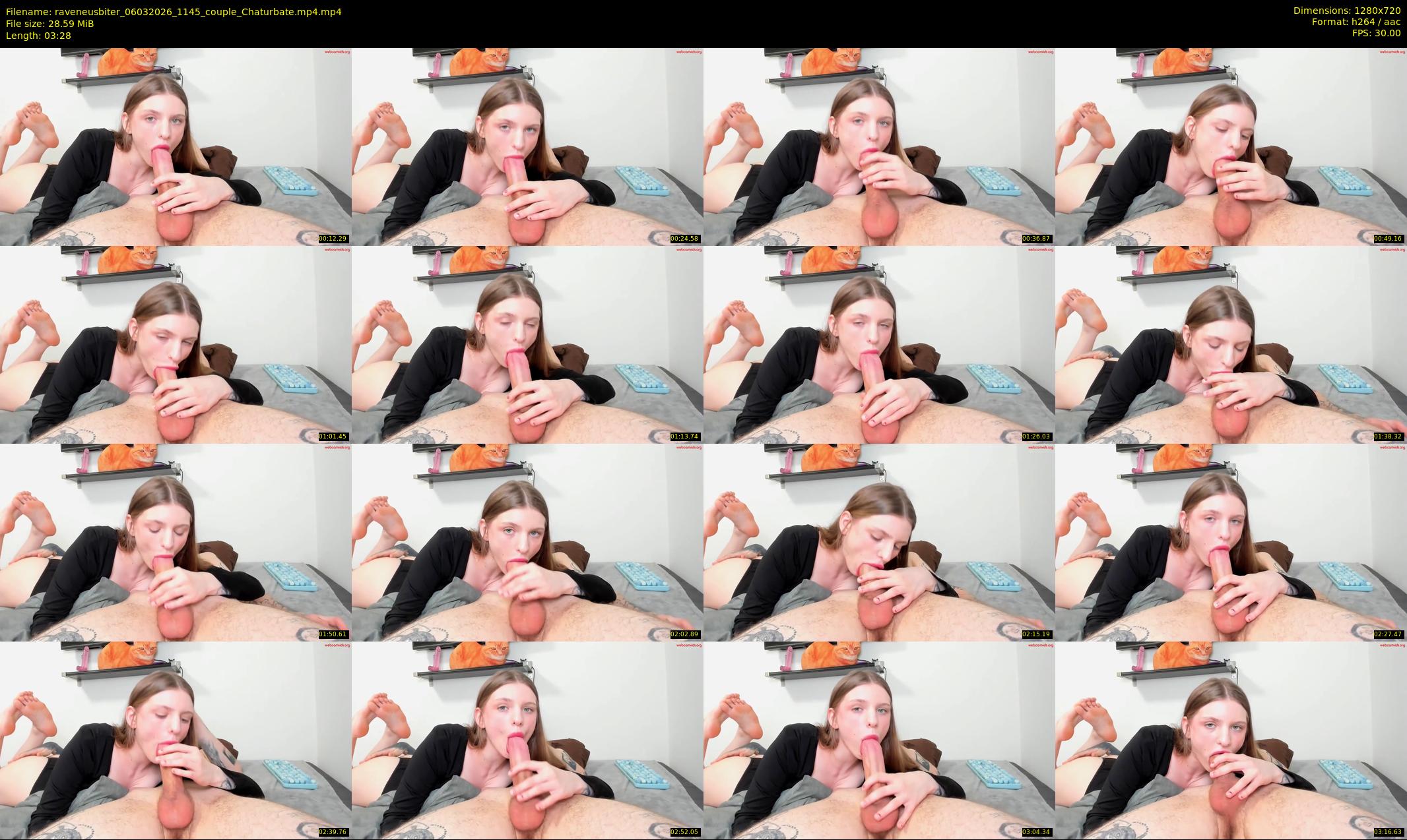 raveneusbiter — 4 minute Chaturbate couple cam show recording, 720p, Mar 6, 2026