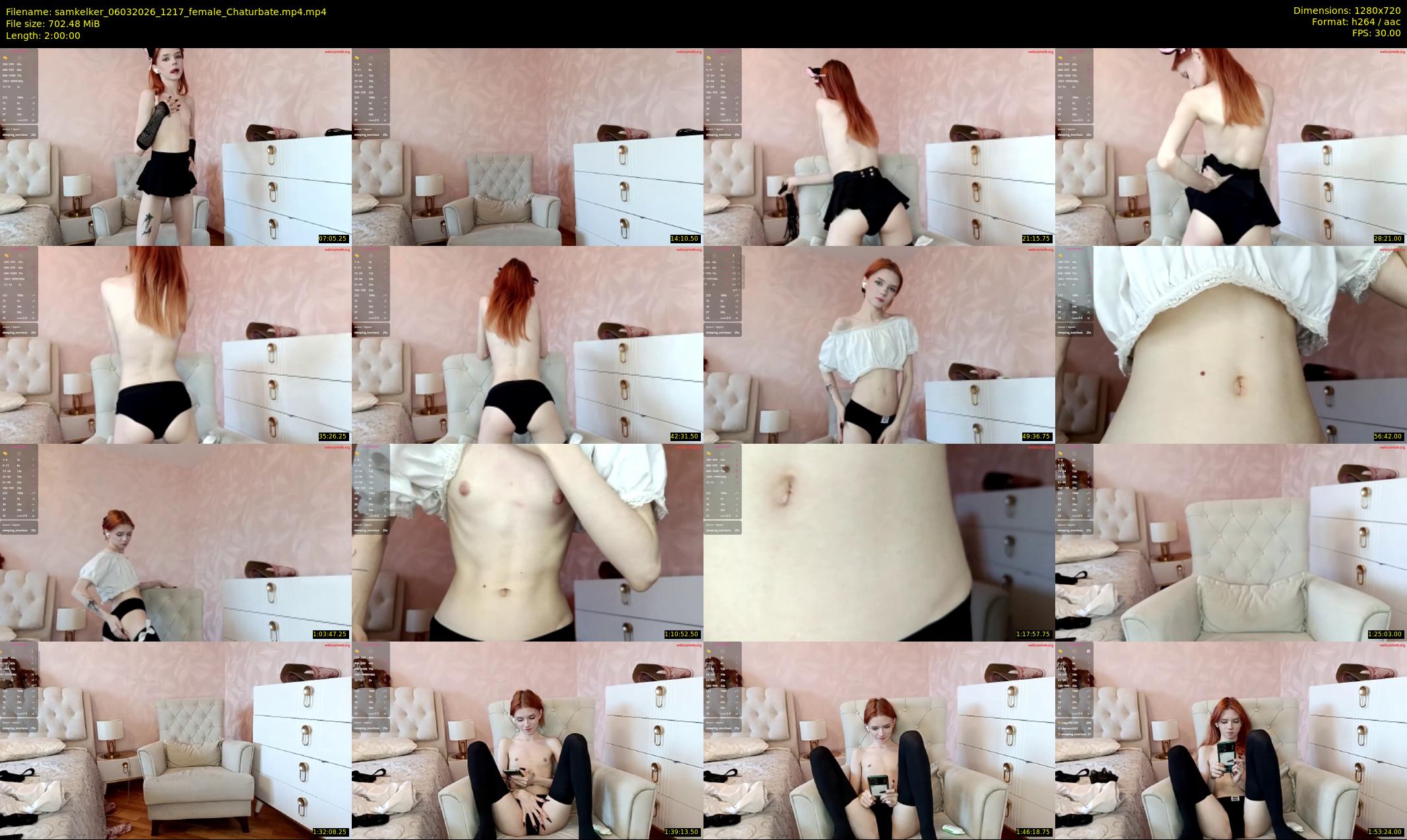 samkelker — 120 minute Chaturbate female cam show recording, 720p, Mar 6, 2026