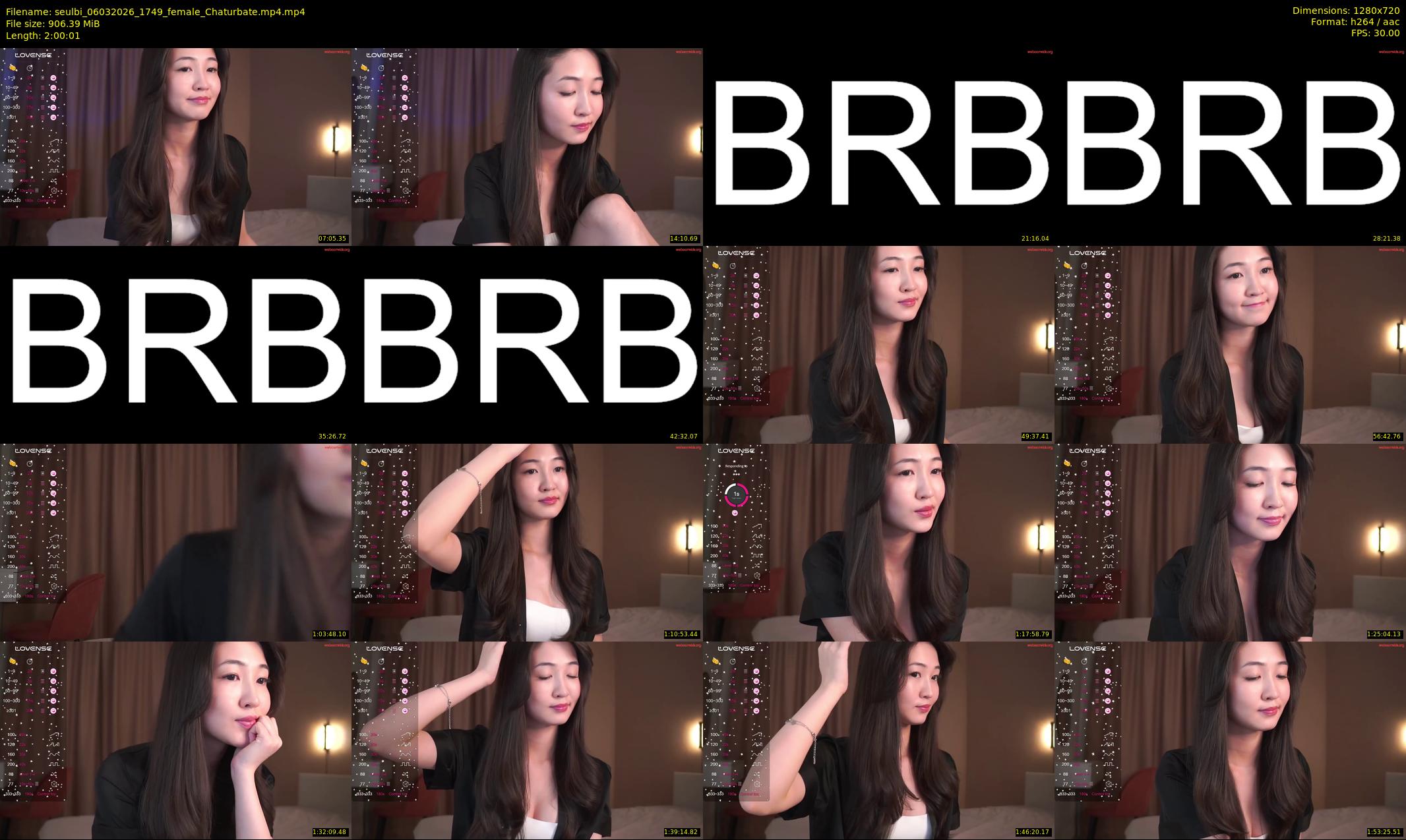 seulbi — 121 minute Chaturbate female cam show recording, 720p, Mar 6, 2026
