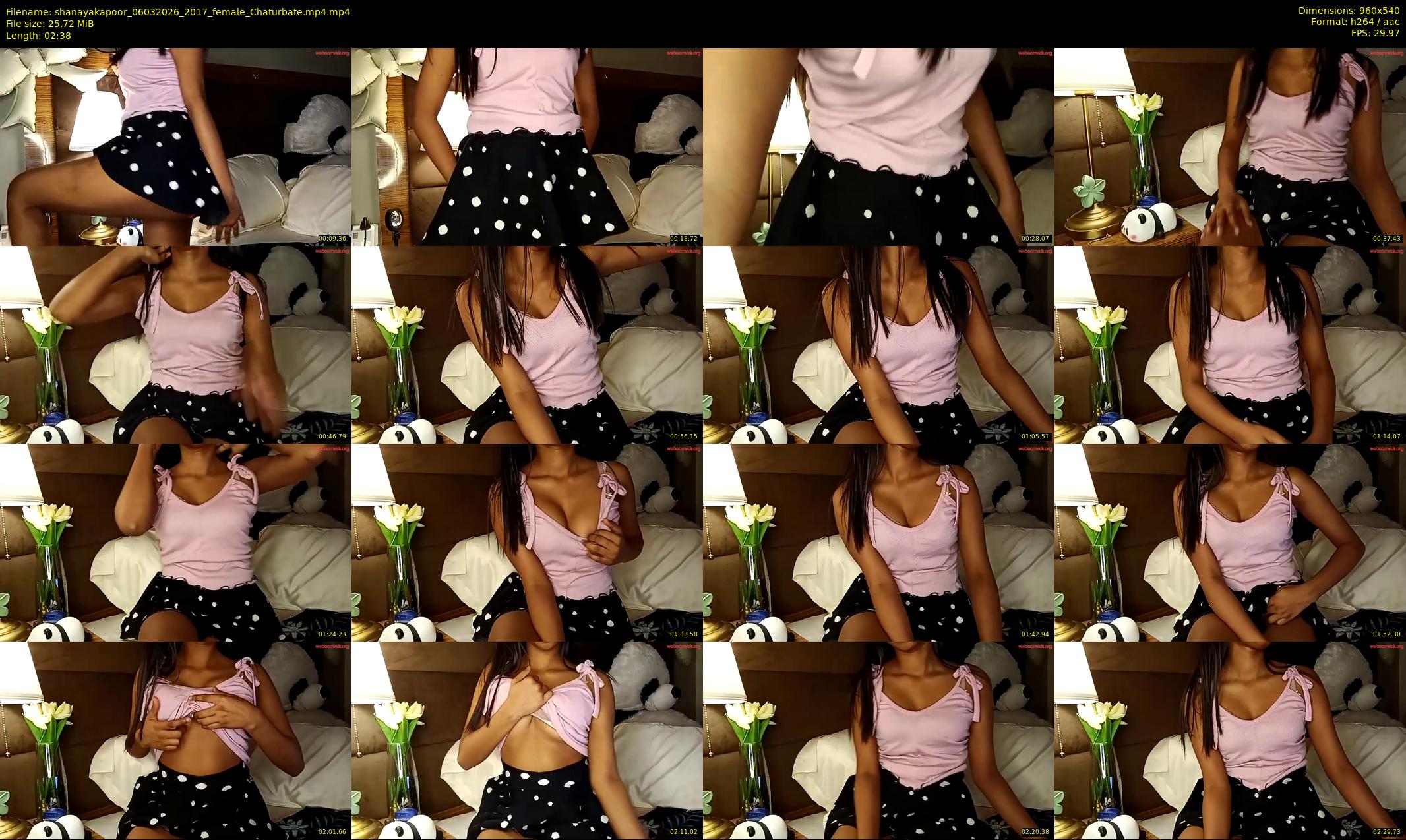 shanayakapoor — 3 minute Chaturbate female cam show recording, 480p, Mar 6, 2026