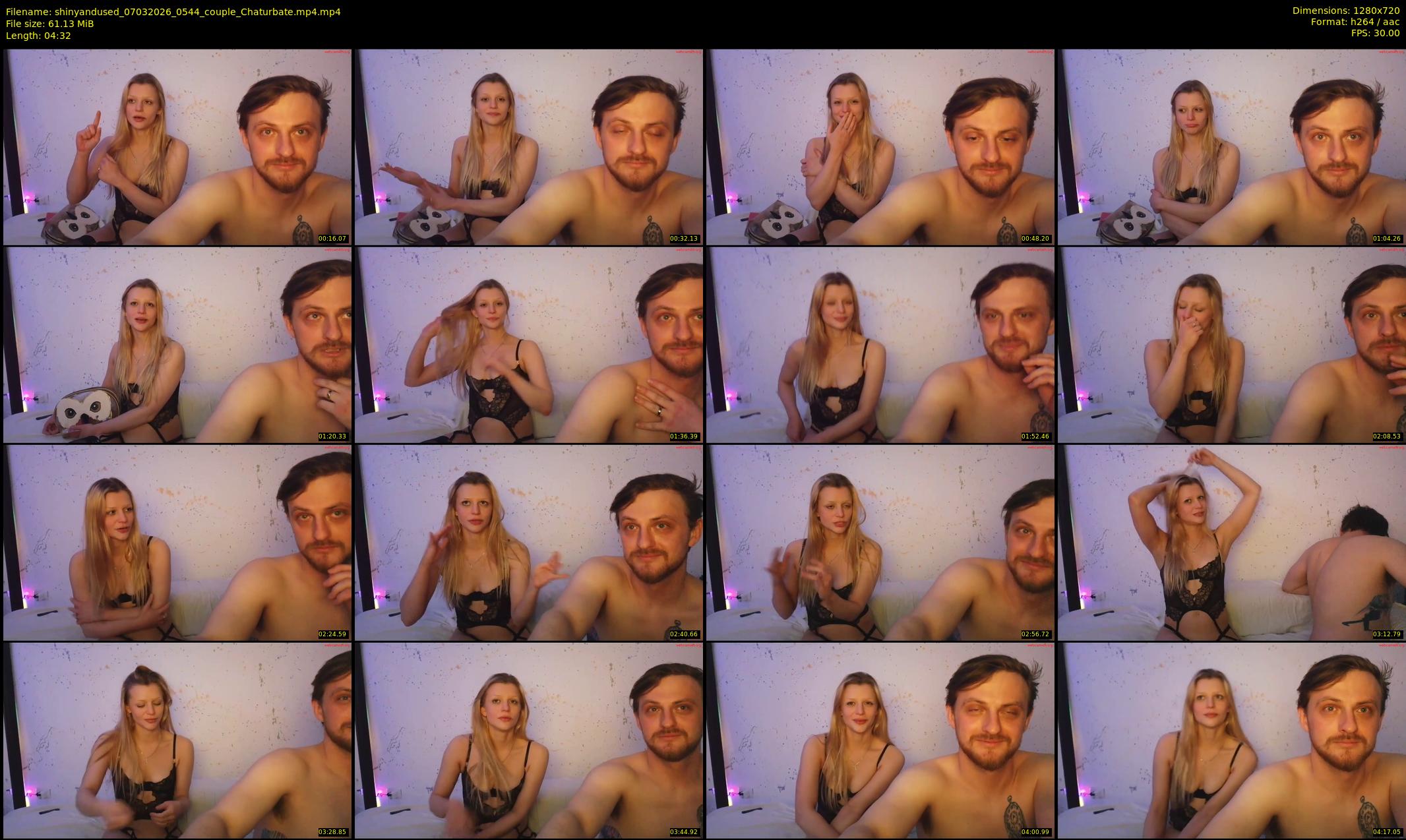 shinyandused — 5 minute Chaturbate couple cam show recording, 720p, Mar 7, 2026