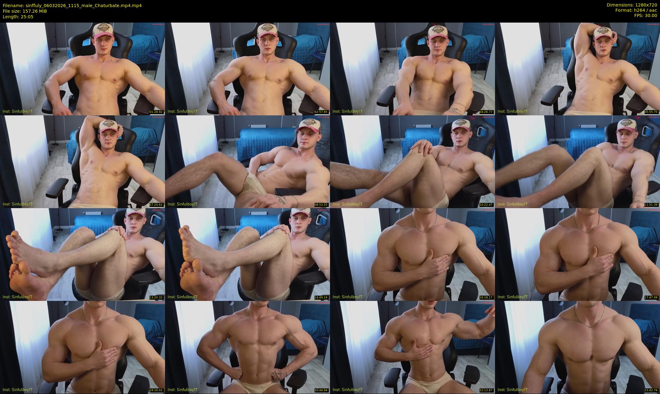 sinffuly — 26 minute Chaturbate male cam show recording, 720p, Mar 6, 2026