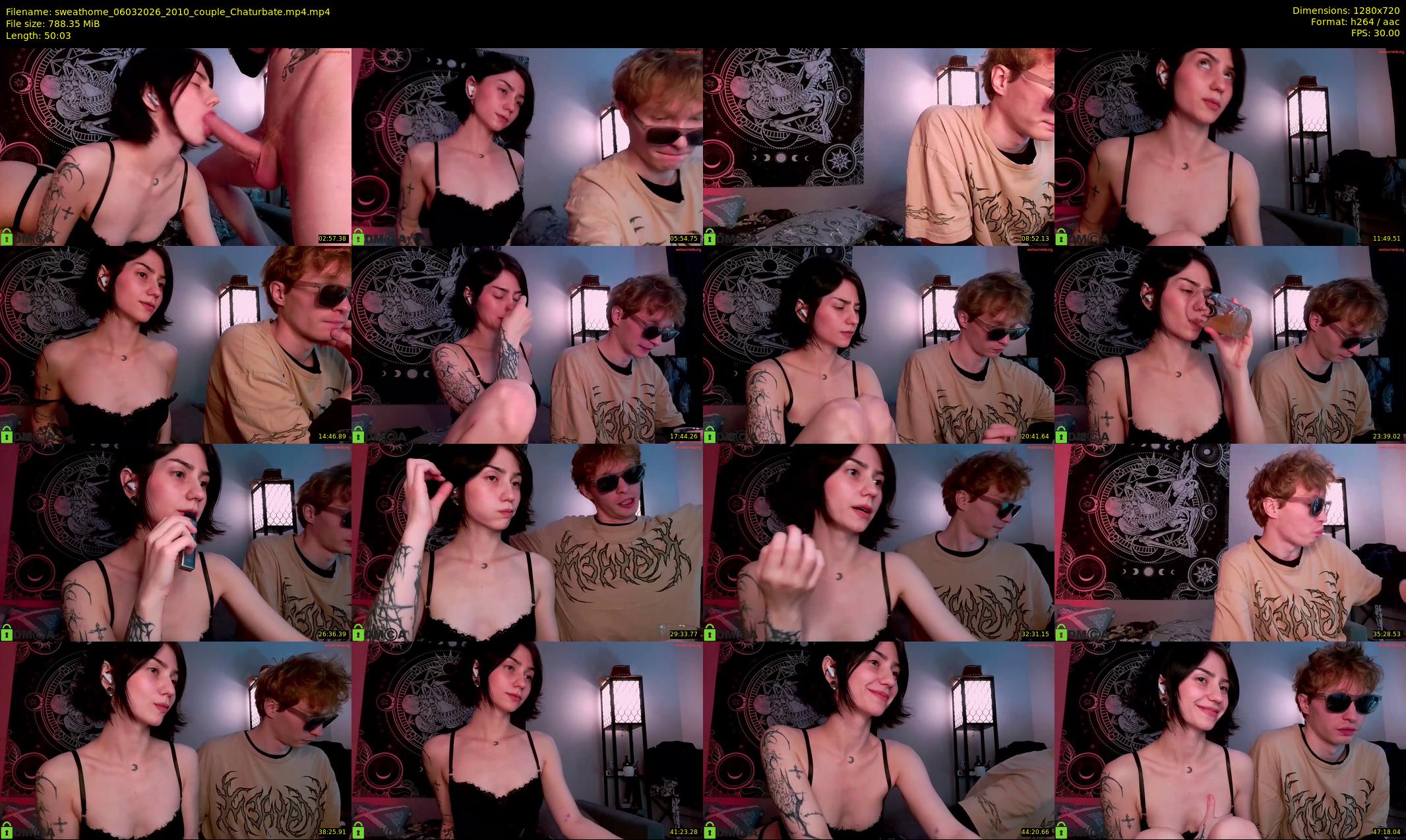 sweathome — 51 minute Chaturbate couple cam show recording, 720p, Mar 6, 2026