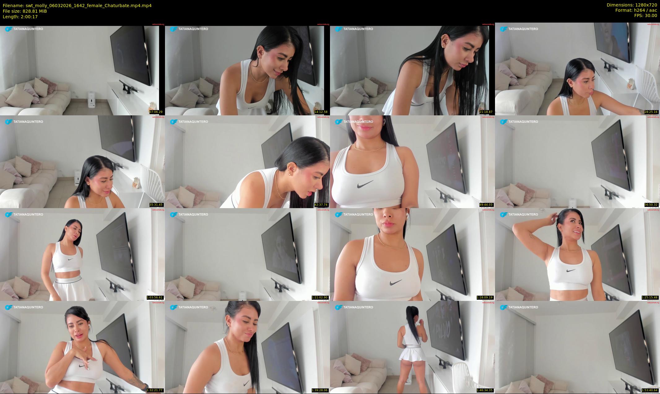 swt_molly — 121 minute Chaturbate female cam show recording, 720p, Mar 6, 2026