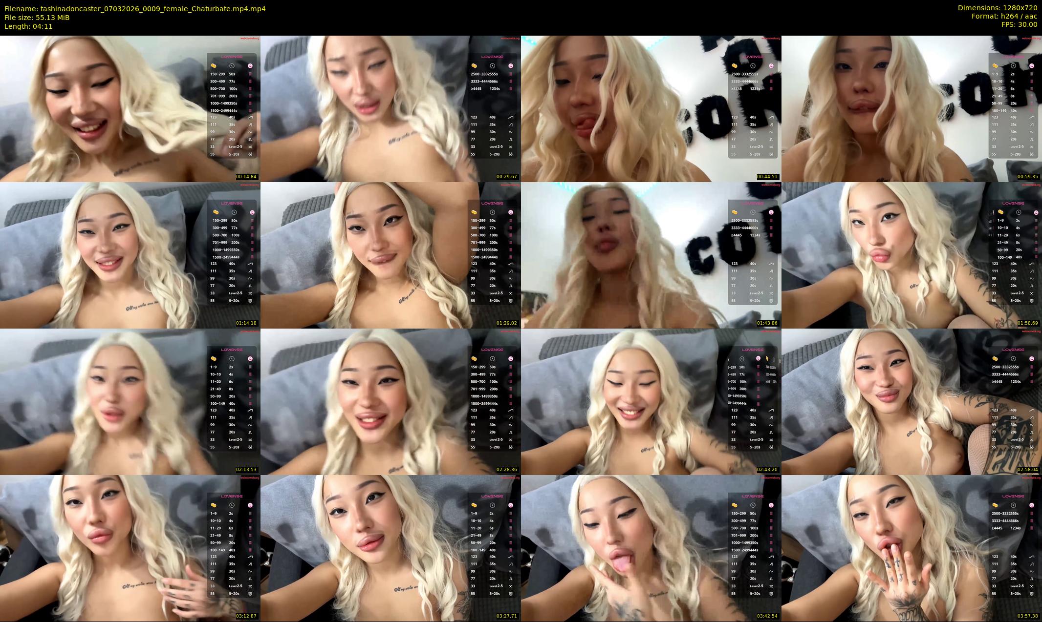 tashinadoncaster — 5 minute Chaturbate female cam show recording, 720p, Mar 7, 2026