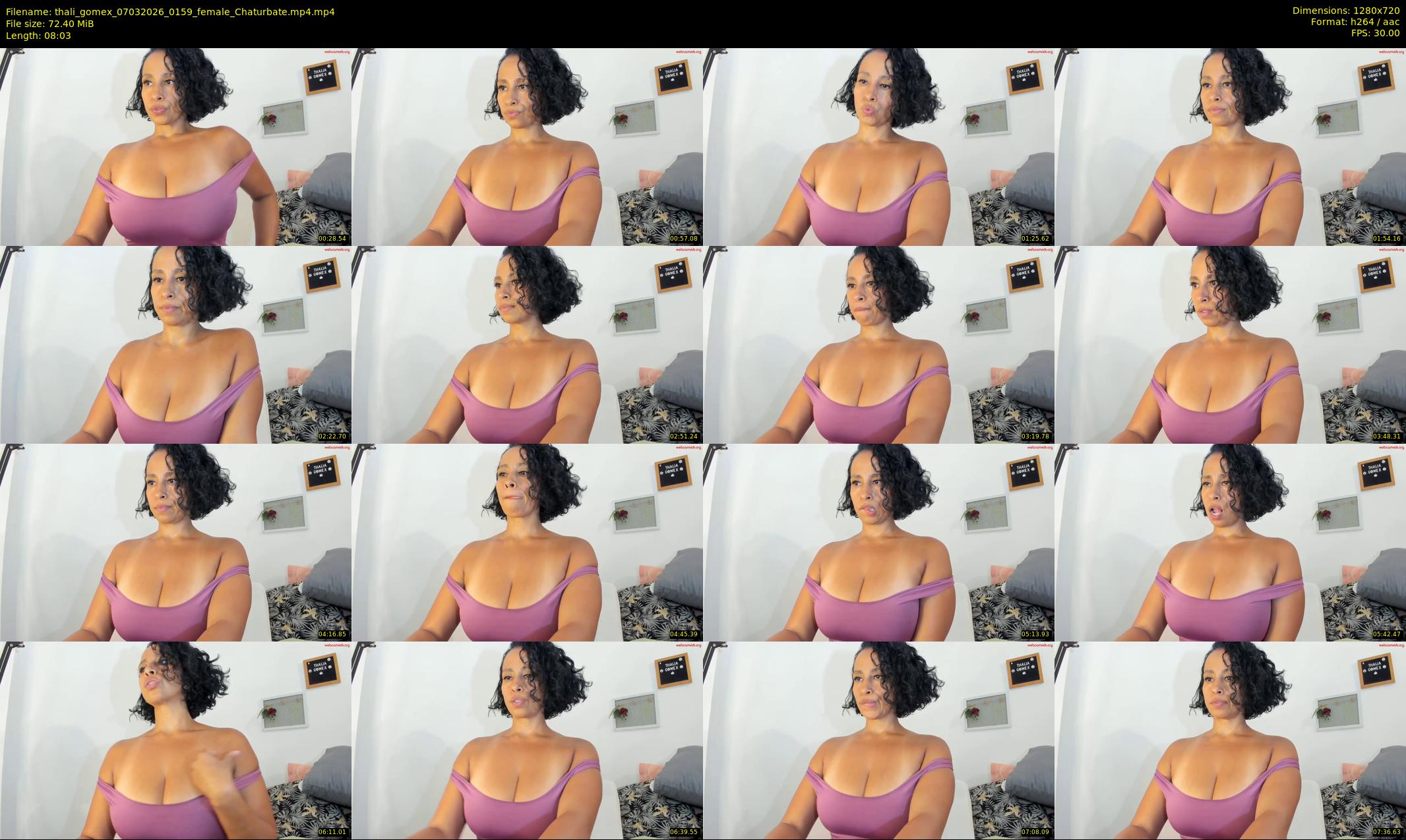thali_gomex — 9 minute Chaturbate female cam show recording, 720p, Mar 7, 2026