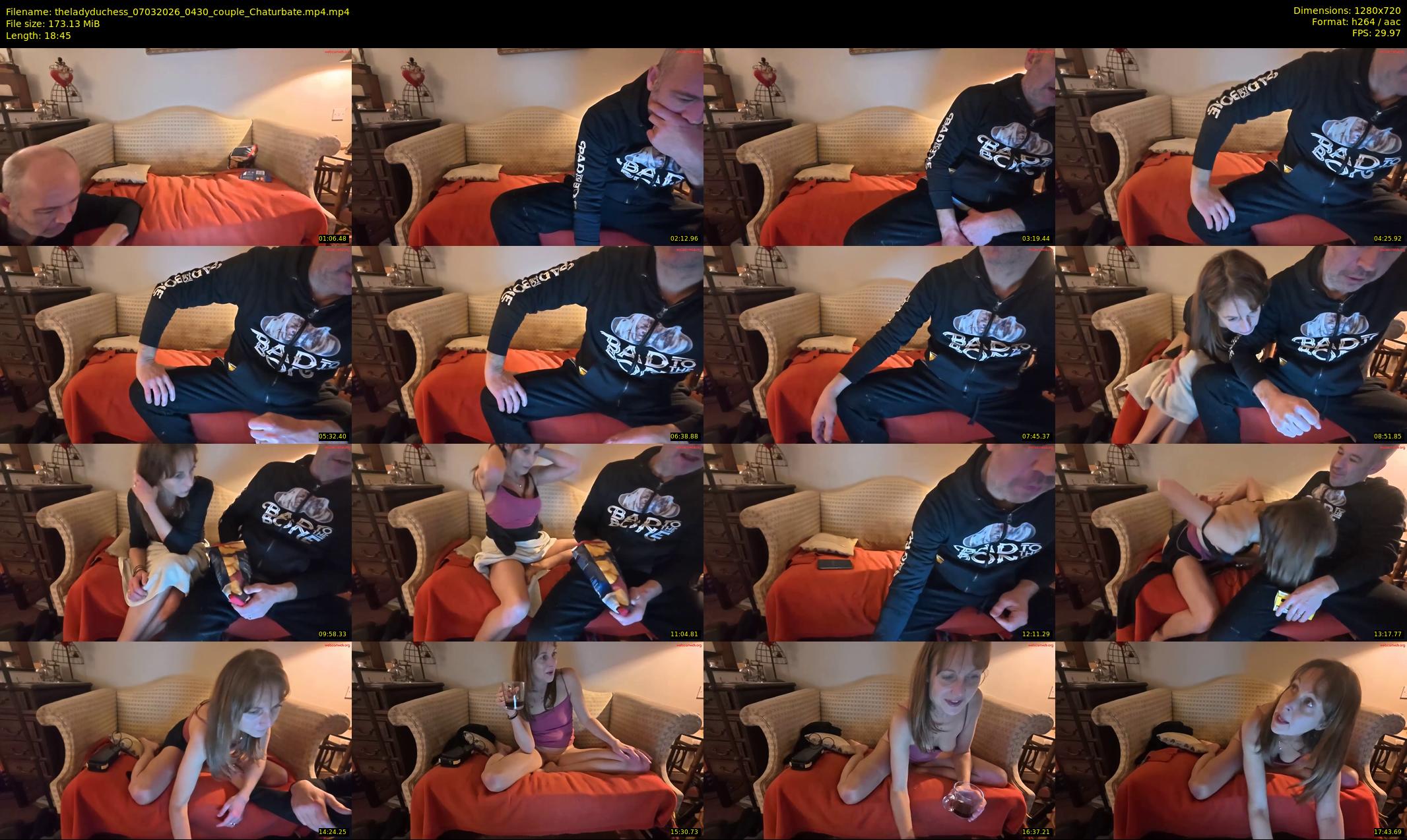 theladyduchess — 19 minute Chaturbate couple cam show recording, 720p, Mar 7, 2026