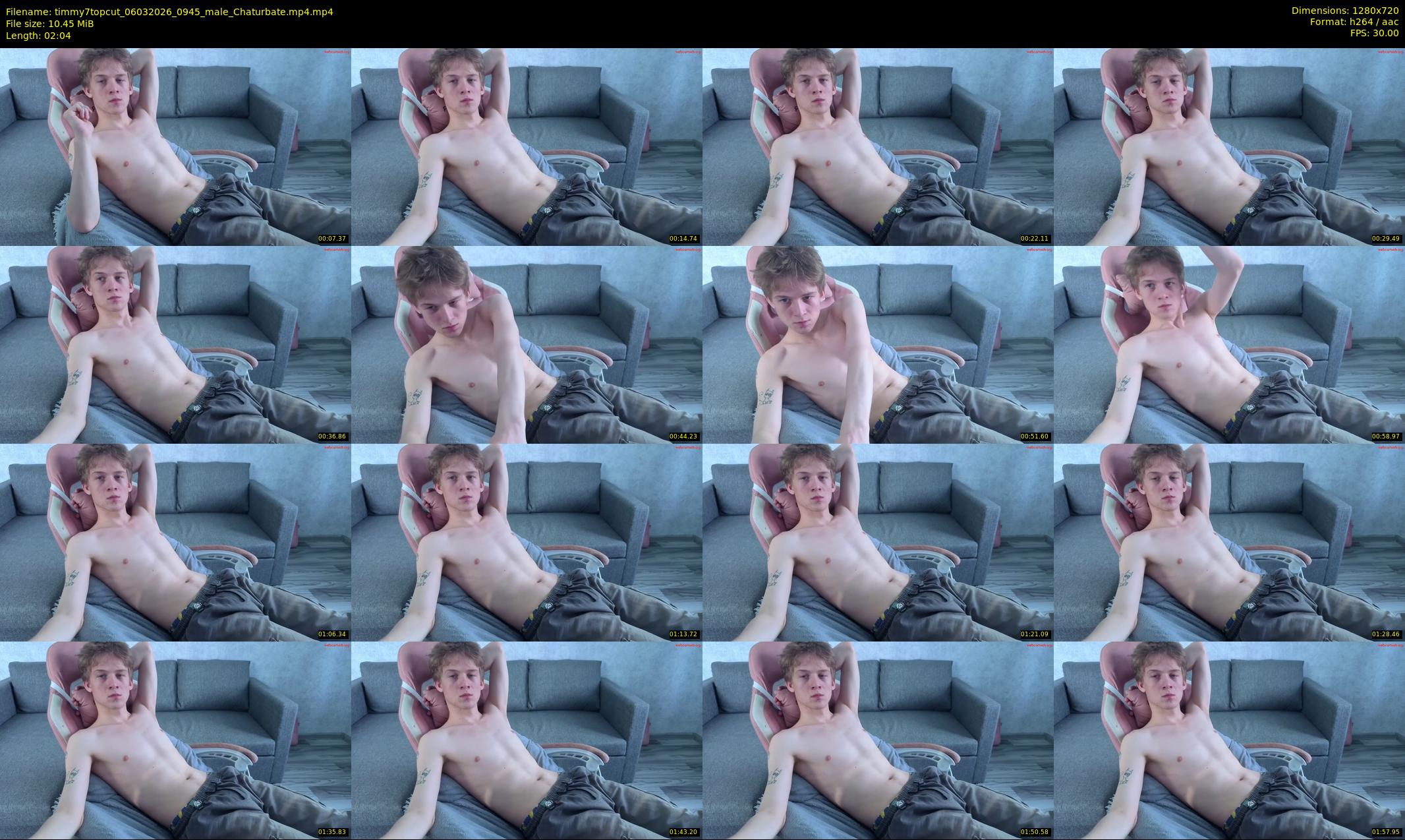 timmy7topcut — 3 minute Chaturbate male cam show recording, 720p, Mar 6, 2026