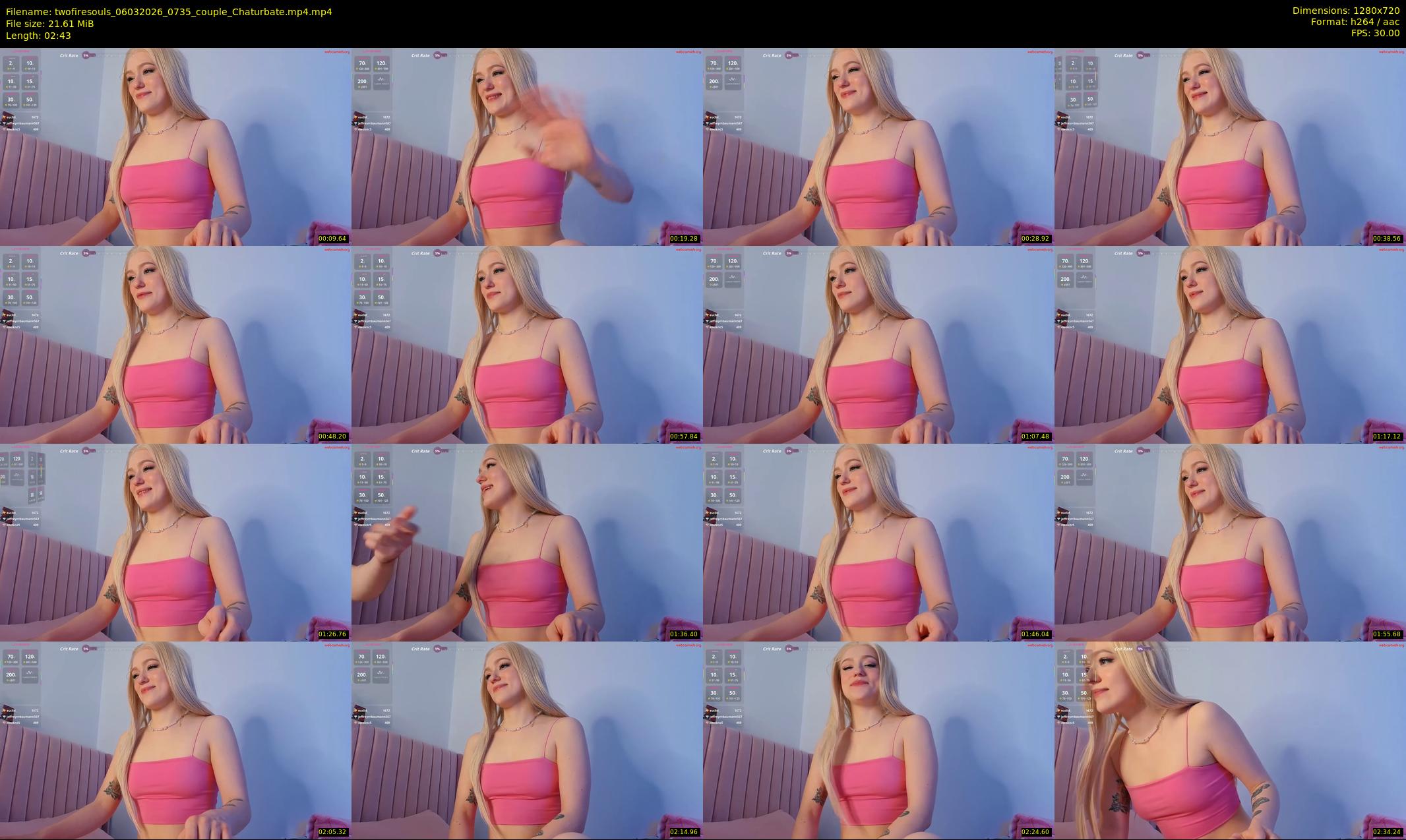 twofiresouls — 3 minute Chaturbate couple cam show recording, 720p, Mar 6, 2026