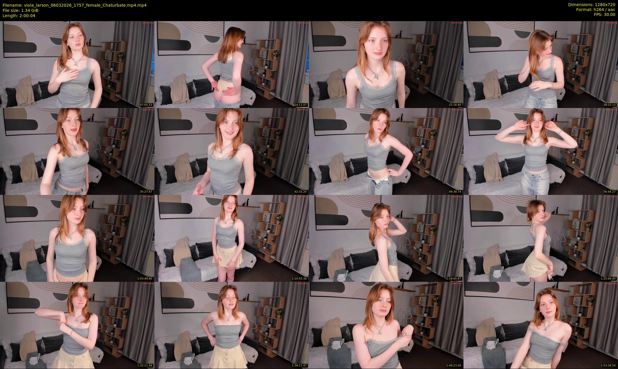 viola_larson — 121 minute Chaturbate female cam show recording, 720p, Mar 6, 2026