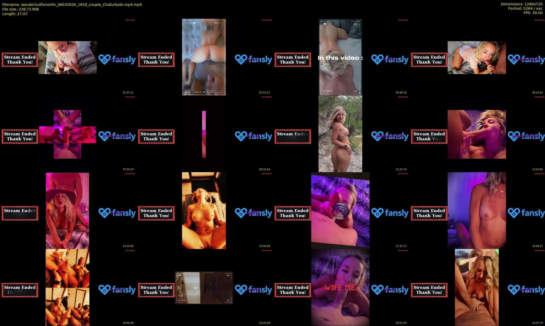 wanderlustfansinfo — 28 minute Chaturbate couple cam show recording, 720p, Mar 6, 2026
