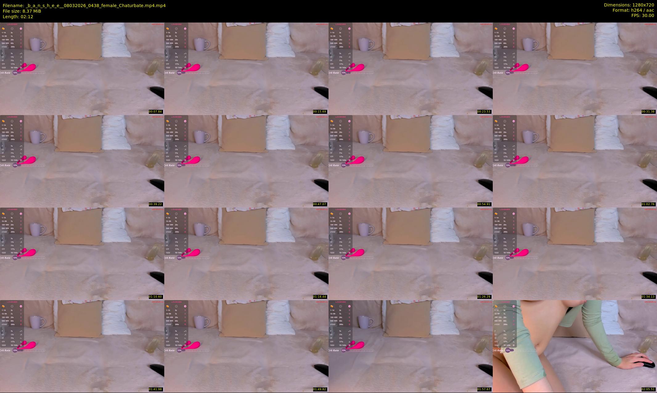 _b_a_n_s_h_e_e_ — 3 minute Chaturbate female cam show recording, 720p, Mar 8, 2026
