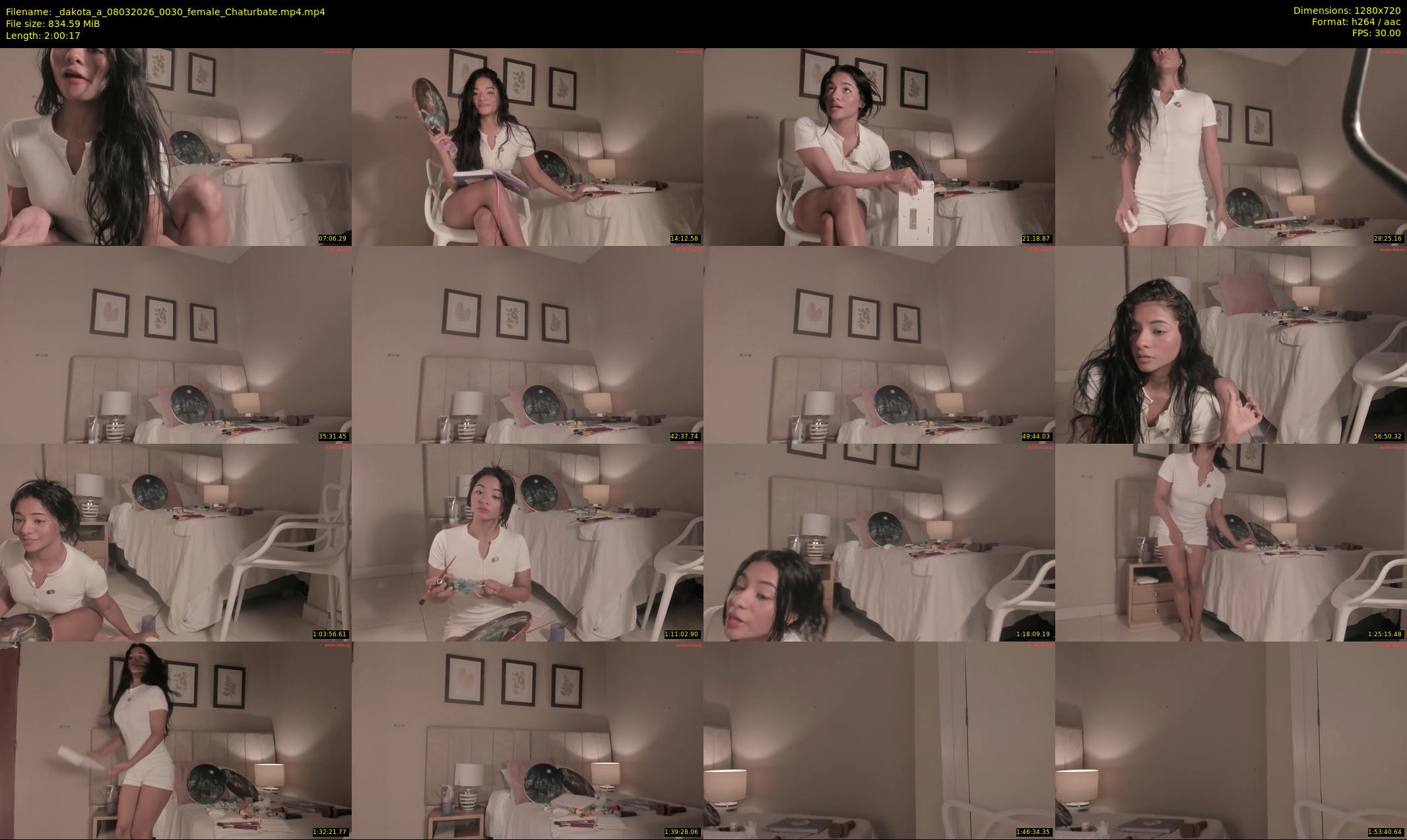 _dakota_a — 121 minute Chaturbate female cam show recording, 720p, Mar 8, 2026