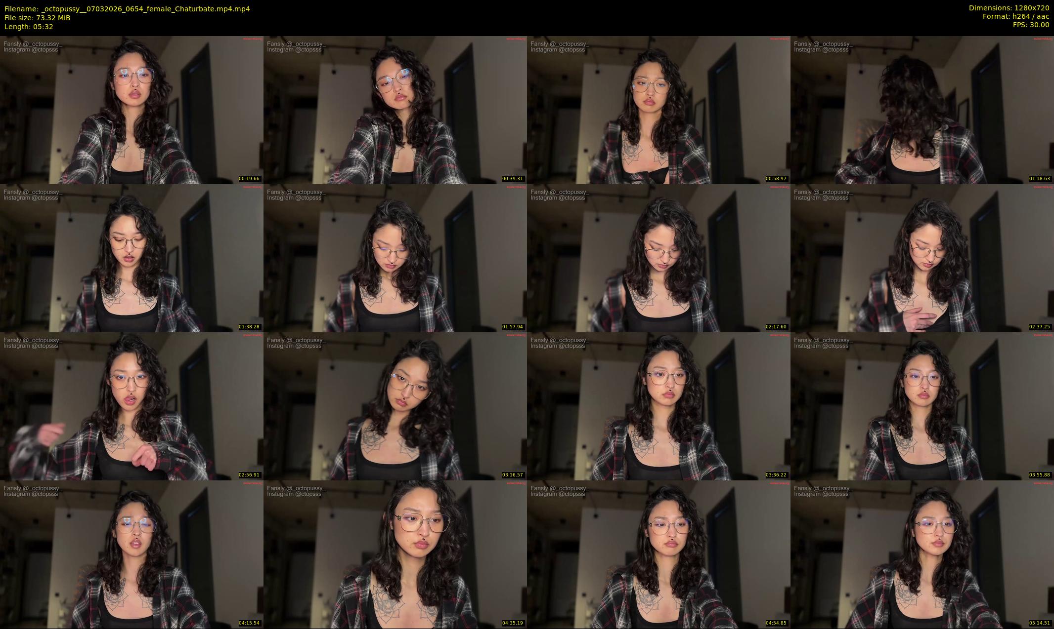 _octopussy_ — 6 minute Chaturbate female cam show recording, 720p, Mar 7, 2026