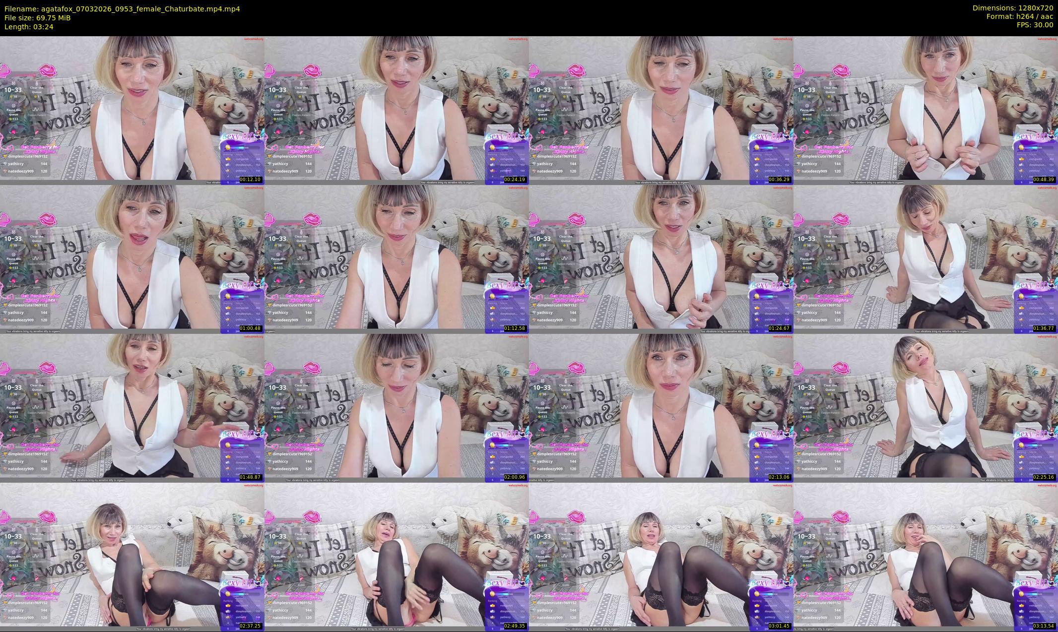 agatafox — 4 minute Chaturbate female cam show recording, 720p, Mar 7, 2026