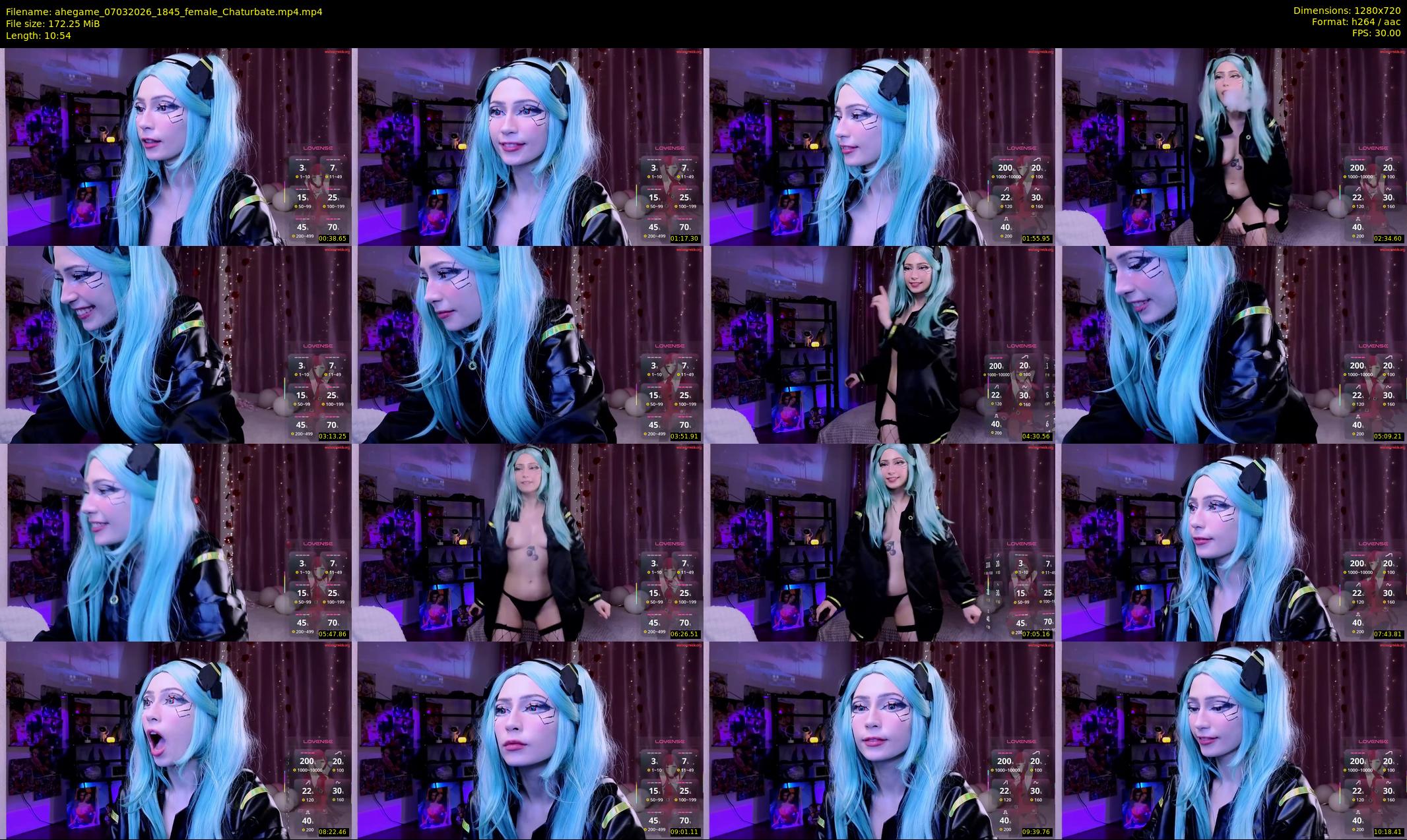 ahegame — 11 minute Chaturbate female cam show recording, 720p, Mar 7, 2026