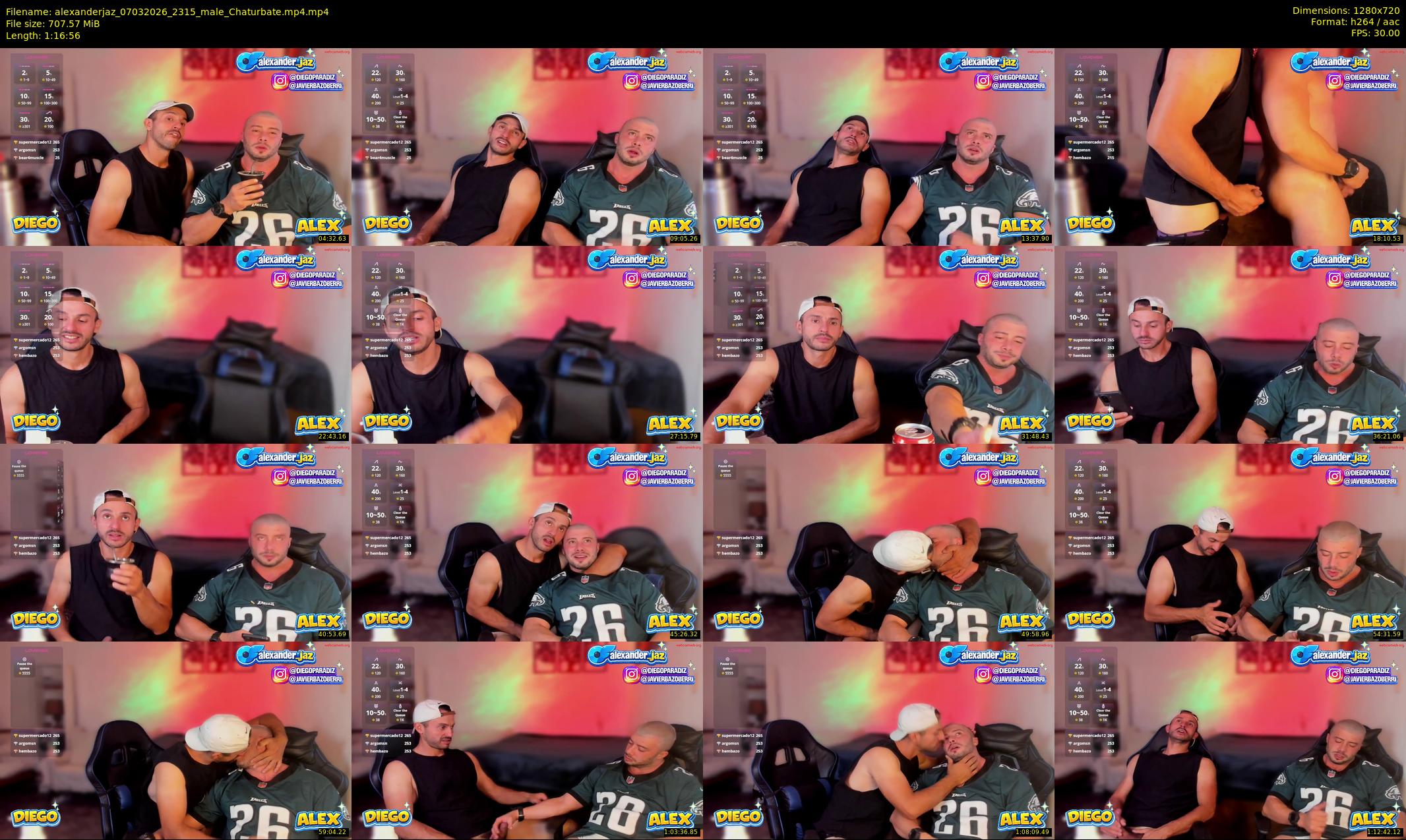 alexanderjaz — 77 minute Chaturbate male cam show recording, 720p, Mar 7, 2026