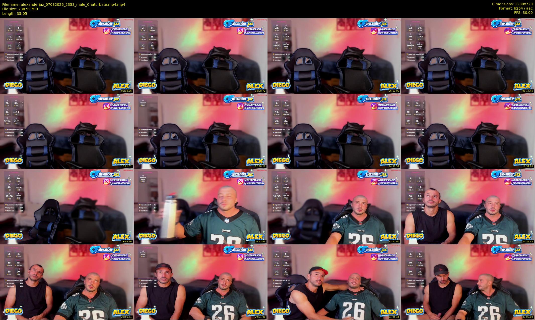 alexanderjaz — 36 minute Chaturbate male cam show recording, 720p, Mar 7, 2026
