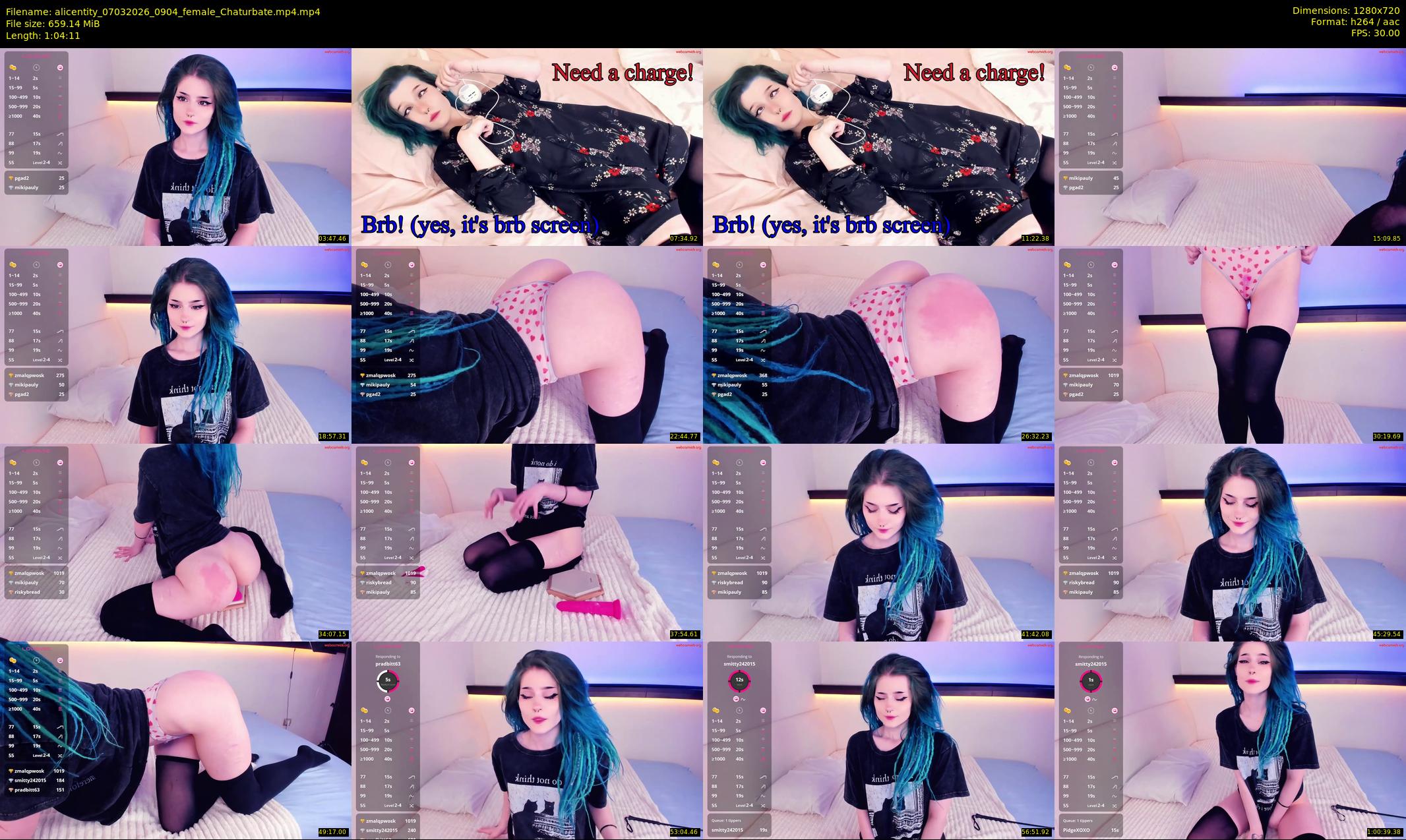 alicentity — 65 minute Chaturbate female cam show recording, 720p, Mar 7, 2026