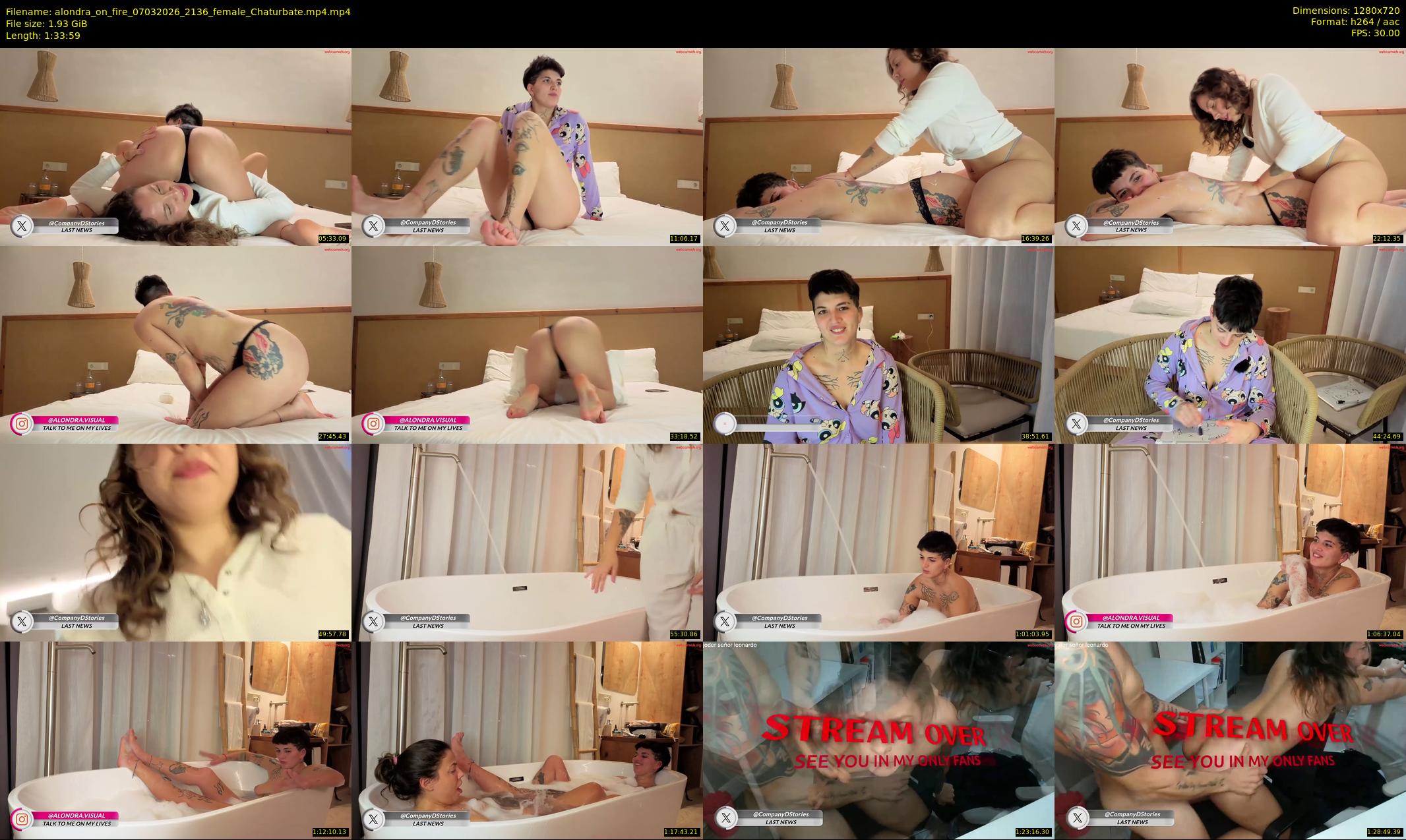 alondra_on_fire — 94 minute Chaturbate female cam show recording, 720p, Mar 7, 2026