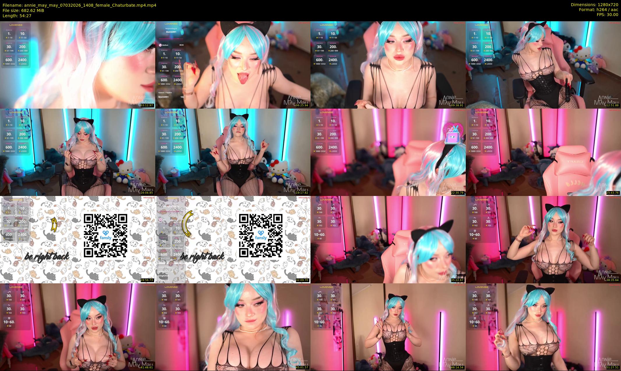 annie_may_may — 55 minute Chaturbate female cam show recording, 720p, Mar 7, 2026